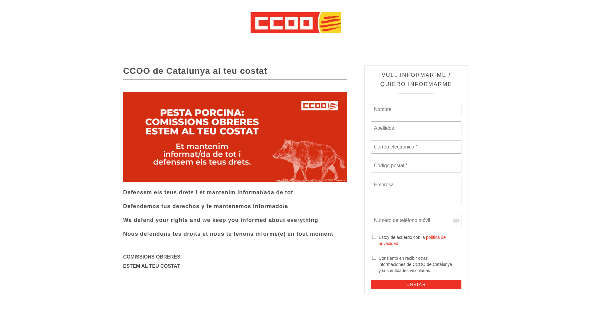 website screenshot of https://pestaporcina.cat/