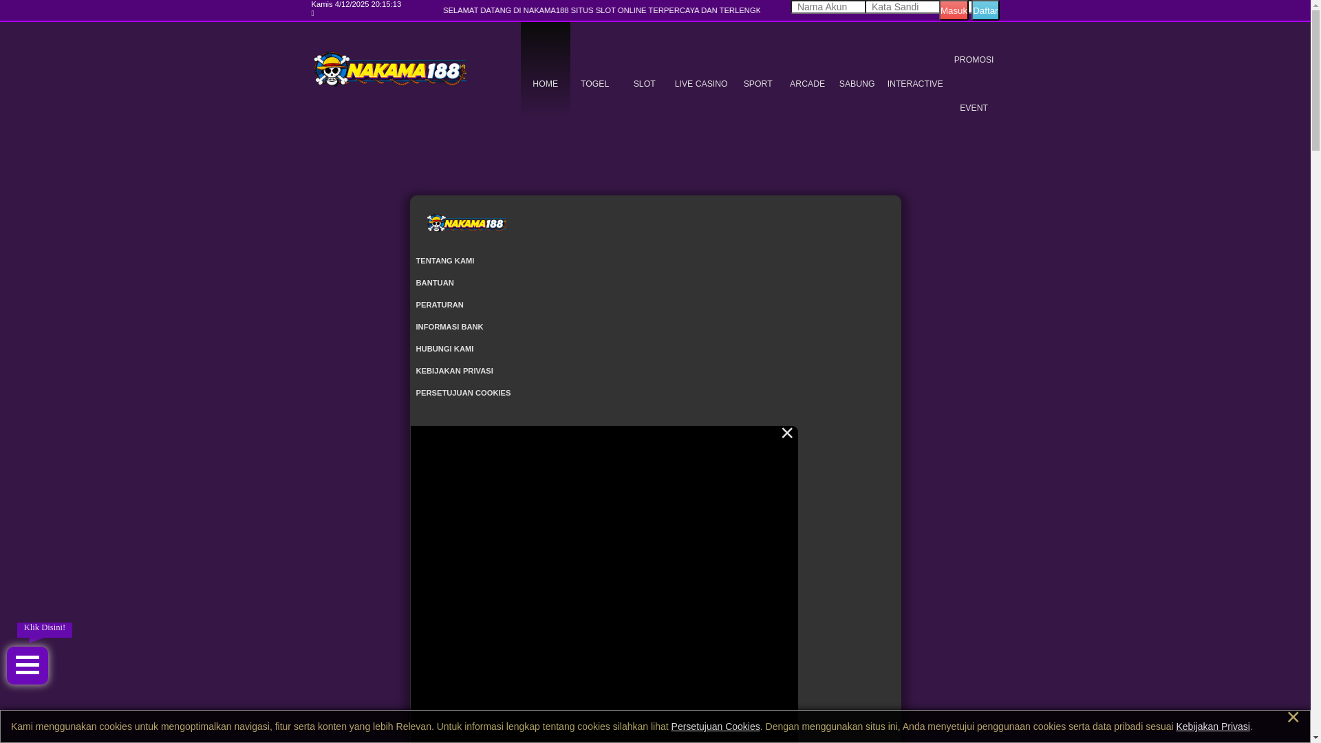 website screenshot of https://nakama188up.com/