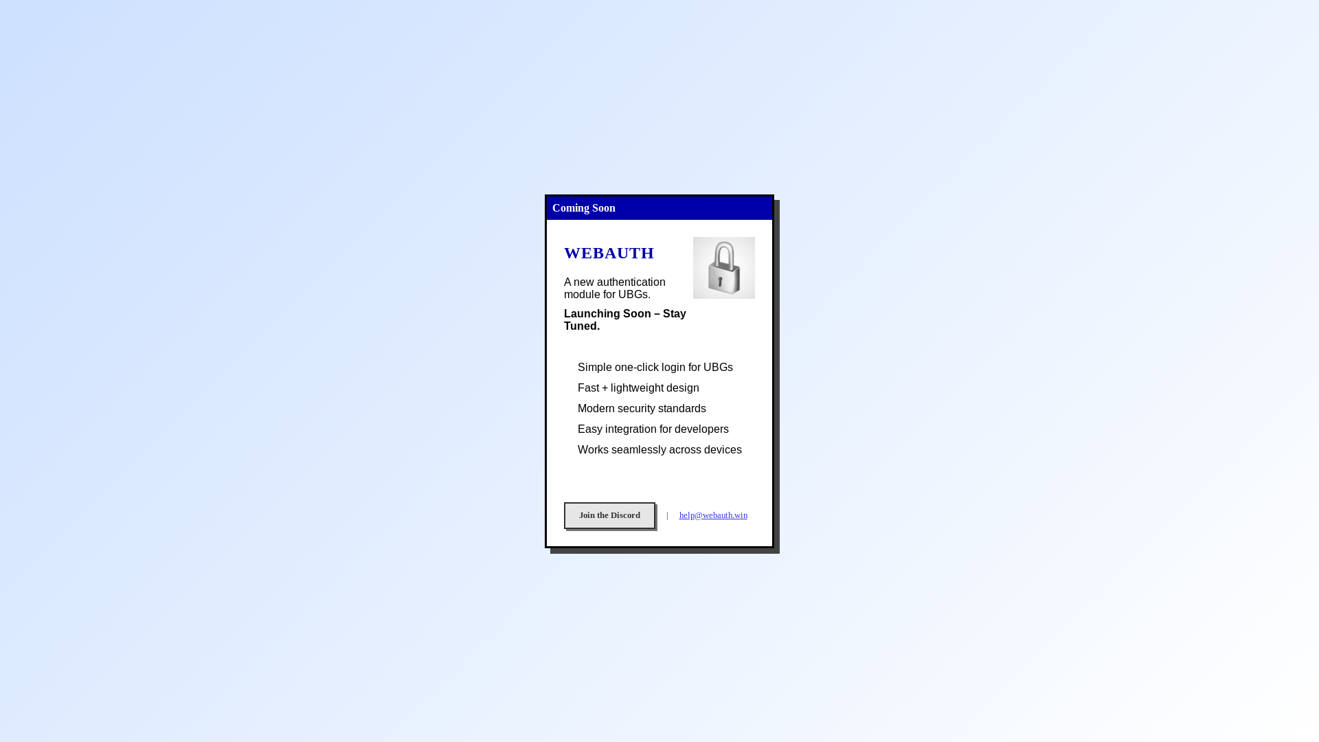 website screenshot of https://webauth-lander.pages.dev/