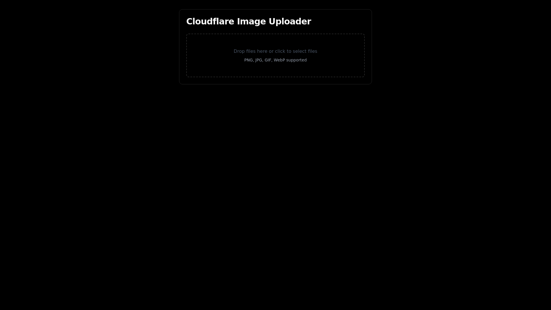 website screenshot of https://cf-image-uploader.pages.dev/