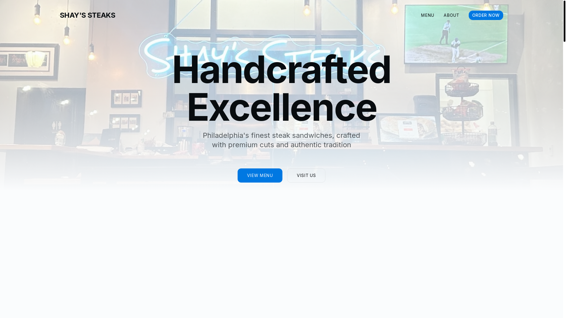 website screenshot of https://shayssteaksphilly.com/