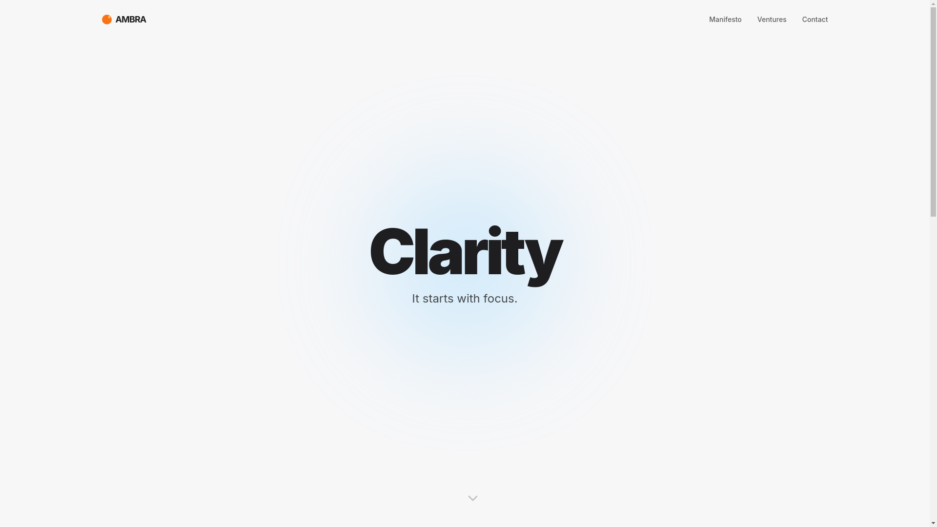 website screenshot of https://ambraform.com/