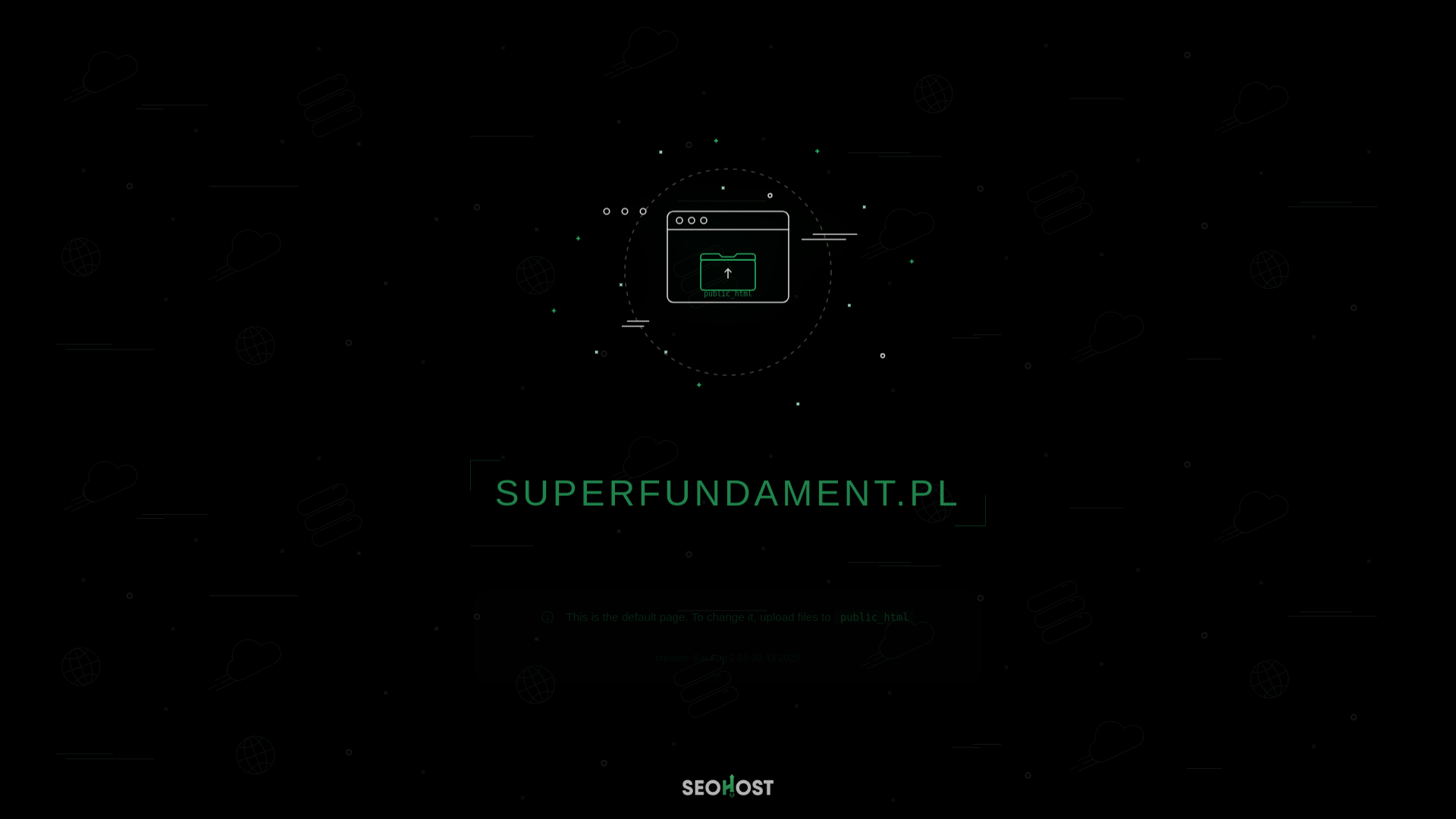 website screenshot of https://superfundament.pl/