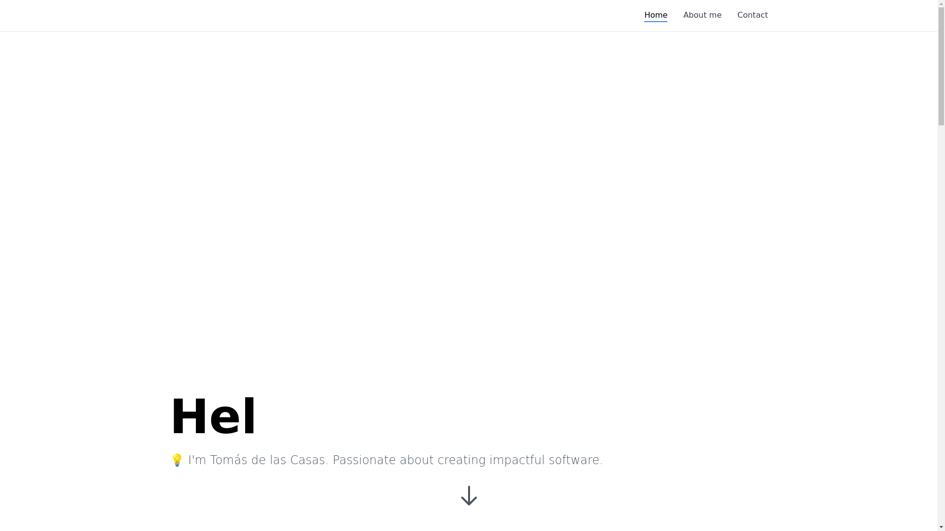 website screenshot of https://tomas-casas-dev.pages.dev/