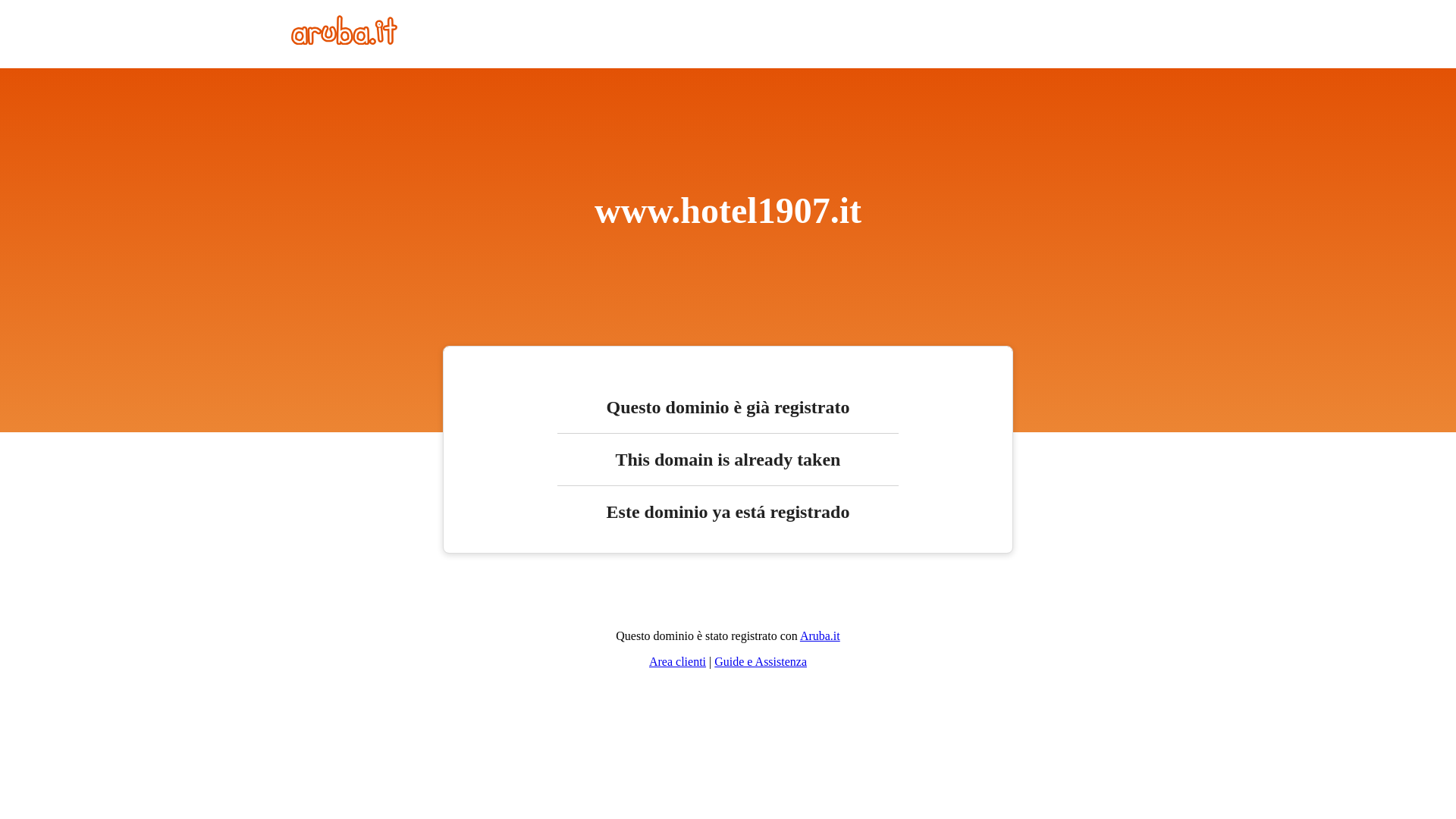 website screenshot of https://hotel1907.store/