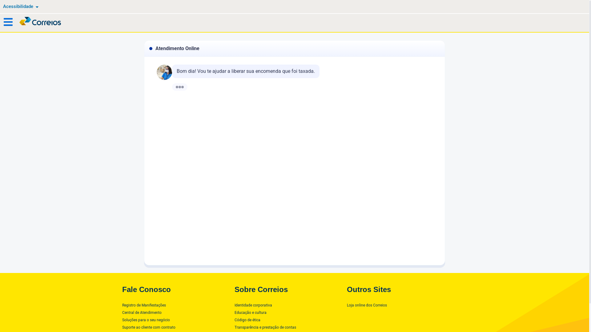 website screenshot of https://consultasistemadeentregas.sbs/
