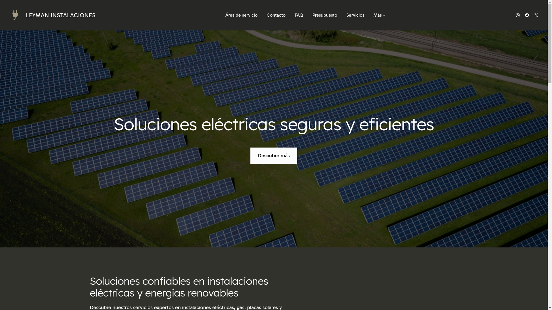 website screenshot of https://leymaninstalaciones.es/