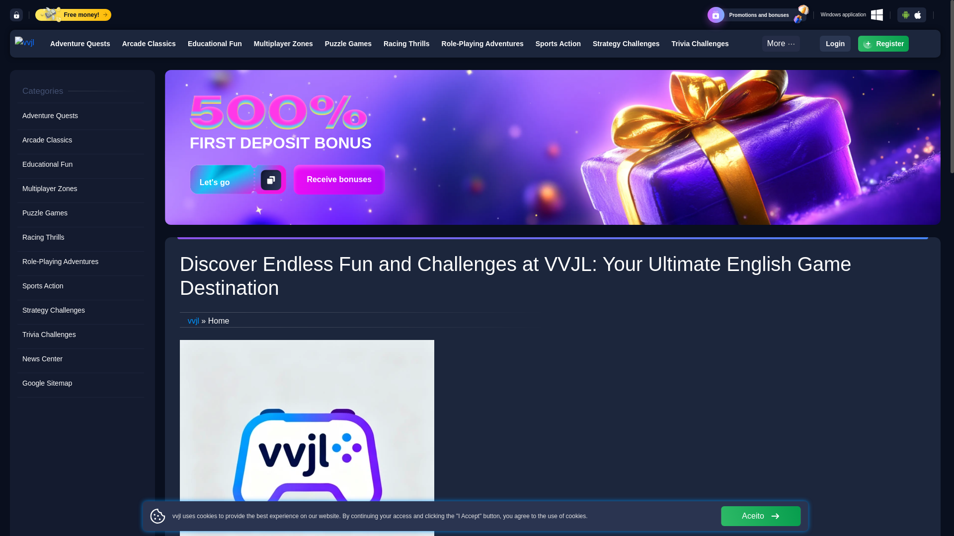 website screenshot of https://vvjlcash.com/