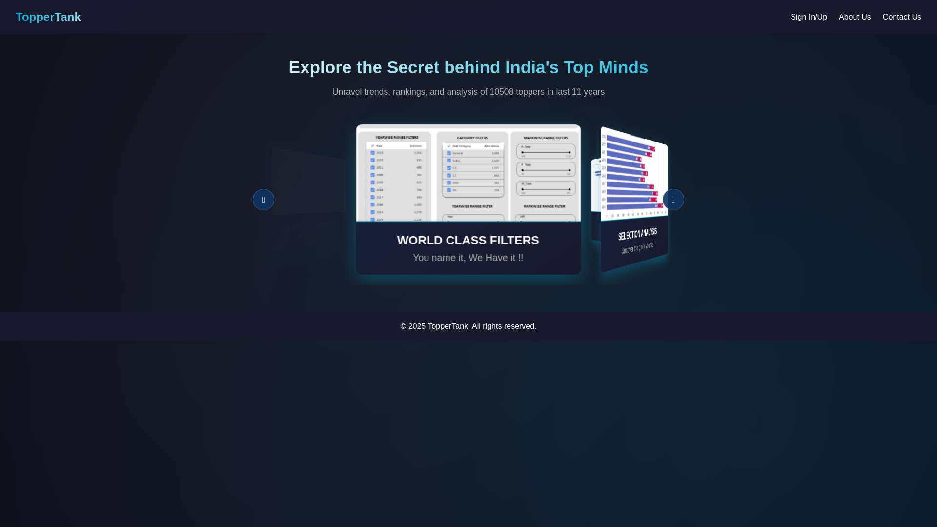 website screenshot of https://toppertankcse.pages.dev/