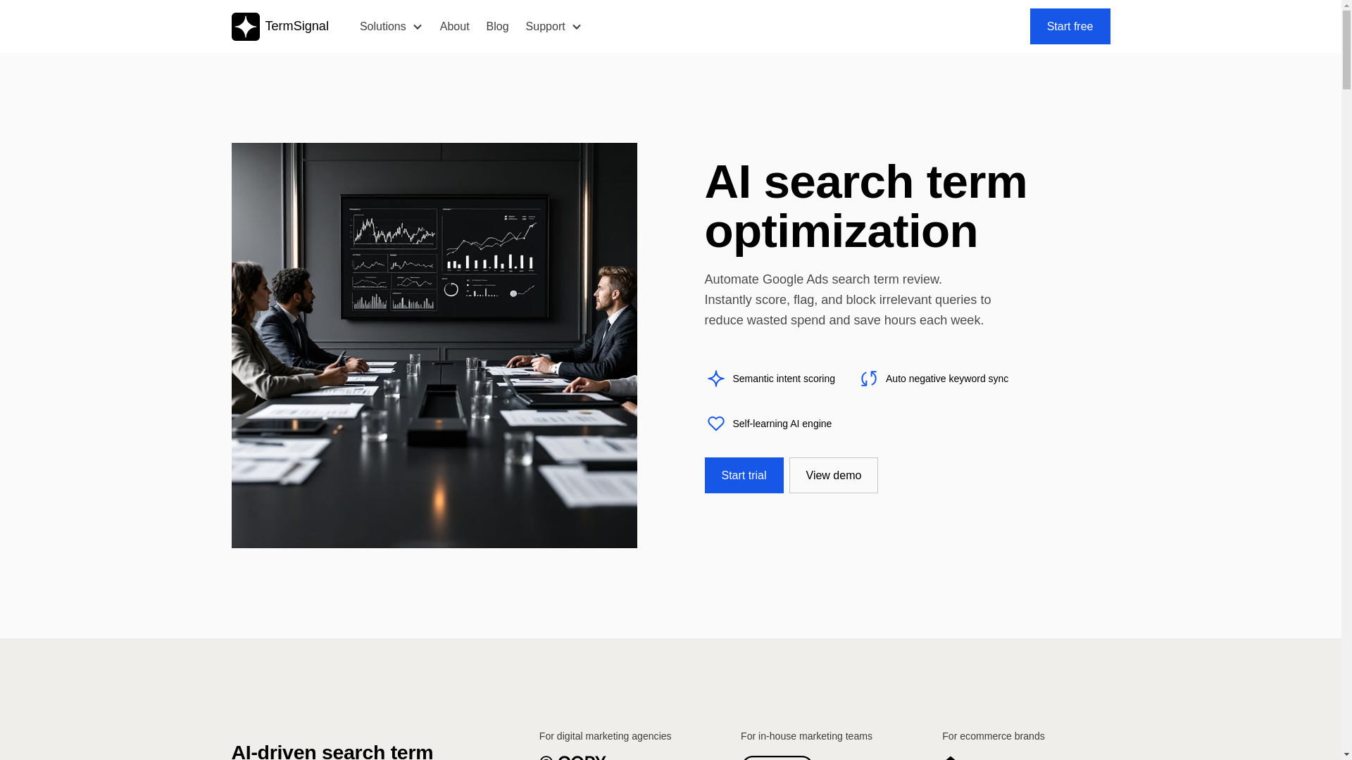 website screenshot of https://termsignal.ai/