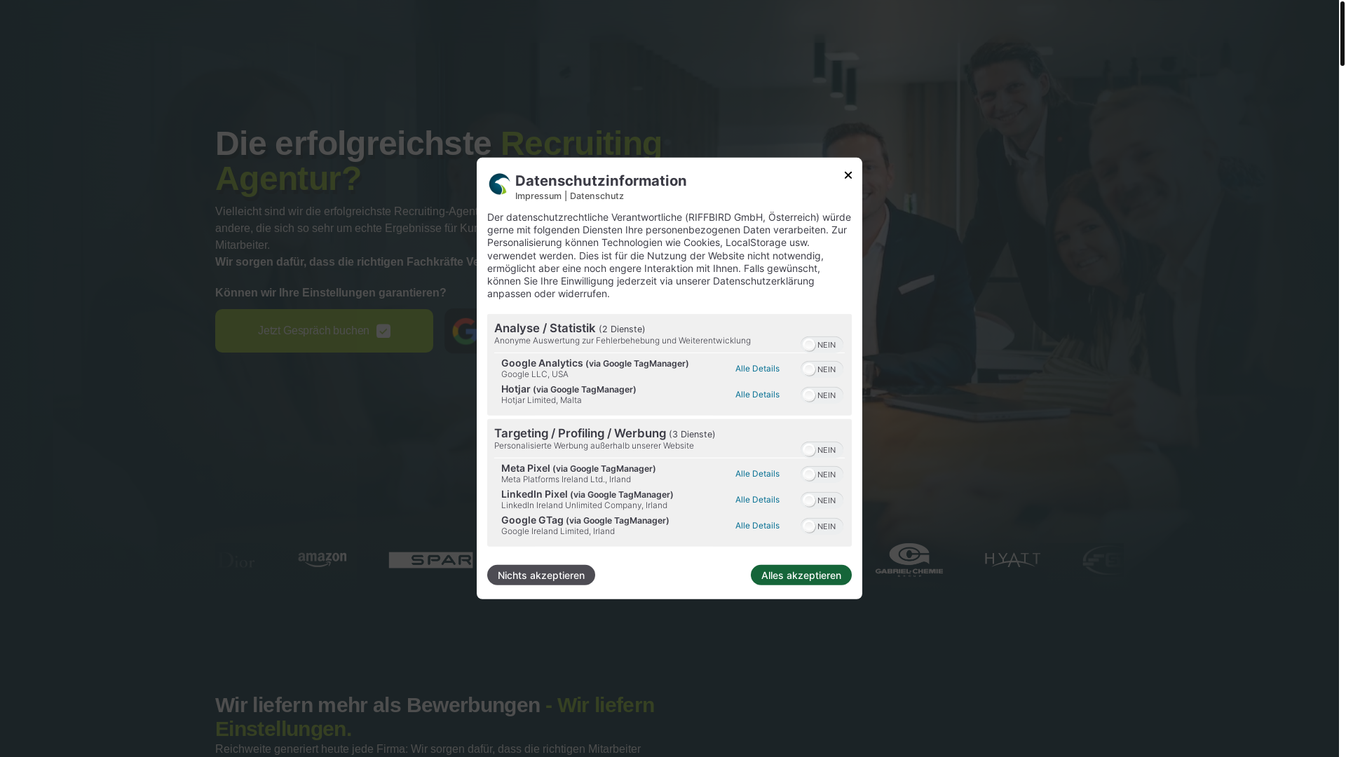 website screenshot of https://experten-rb.de/
