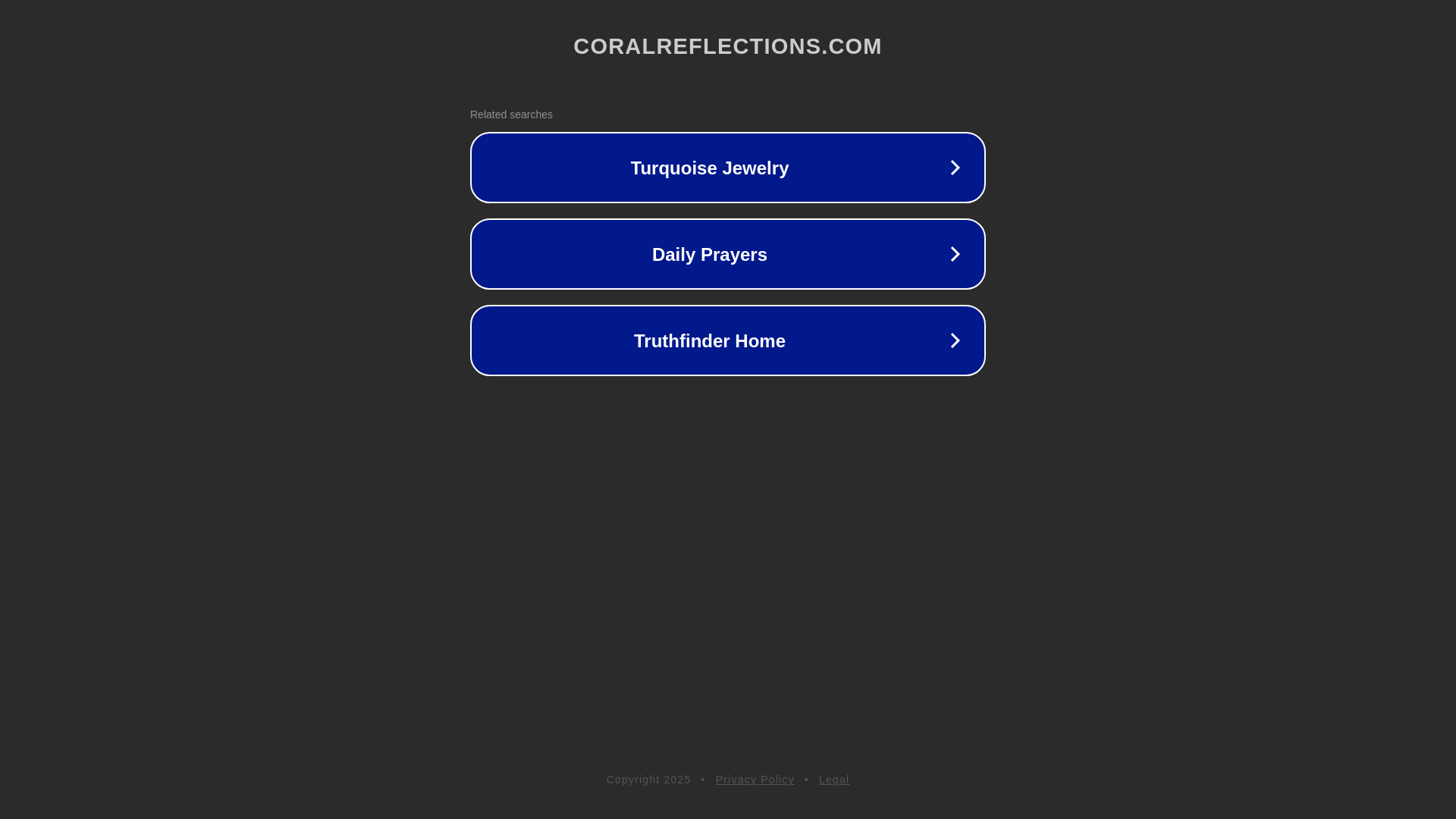 website screenshot of https://coralreflections.com/