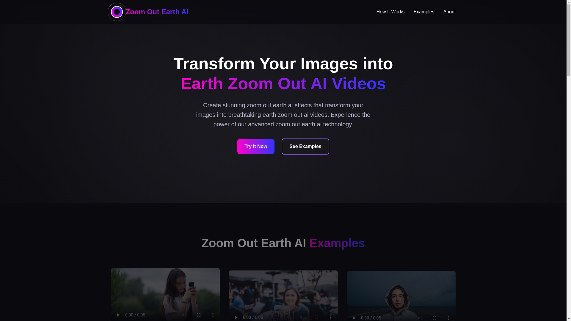 website screenshot of https://zoom-out-earth.pages.dev/