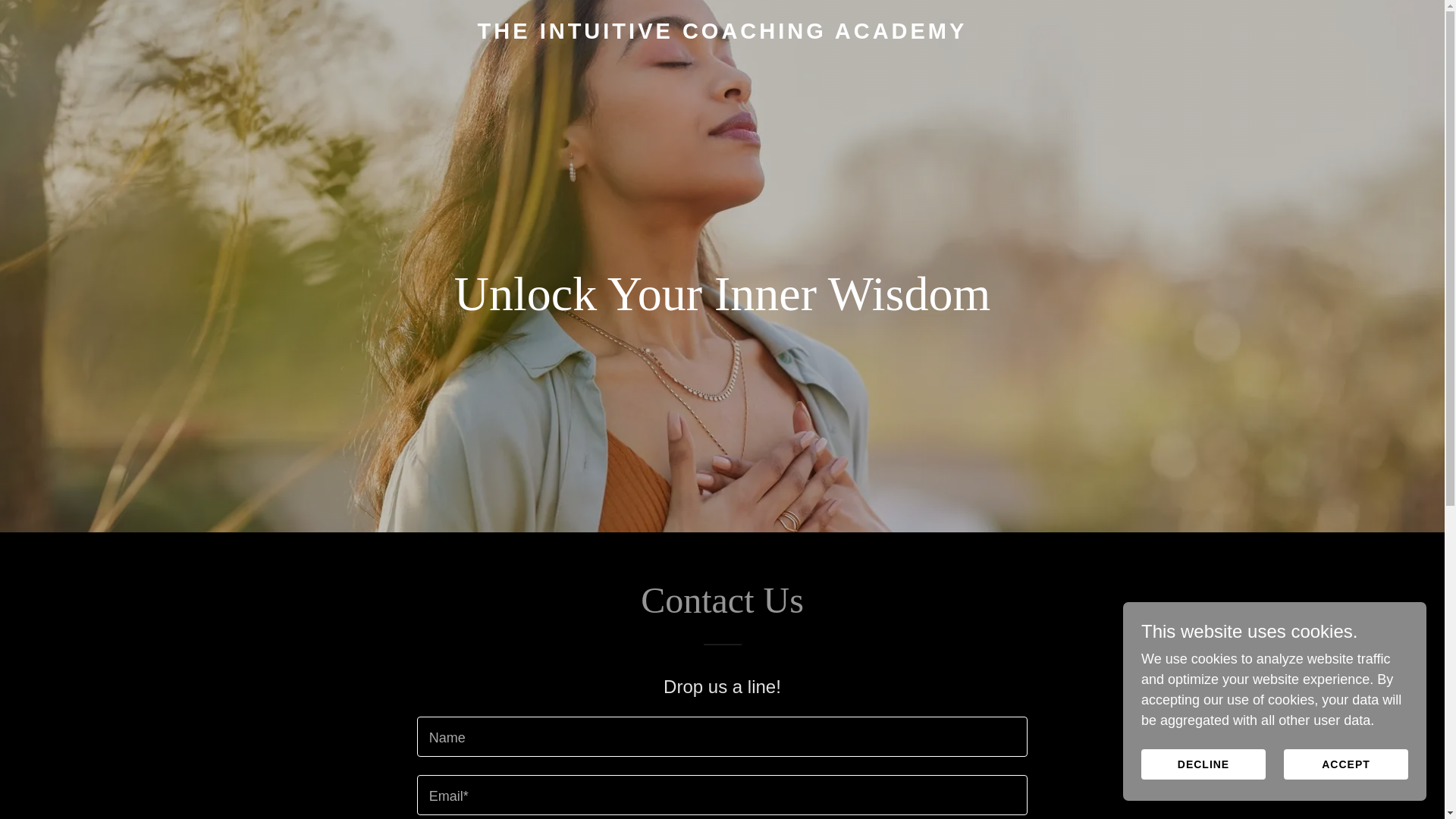website screenshot of https://theintuitivecoachingacademy.com/