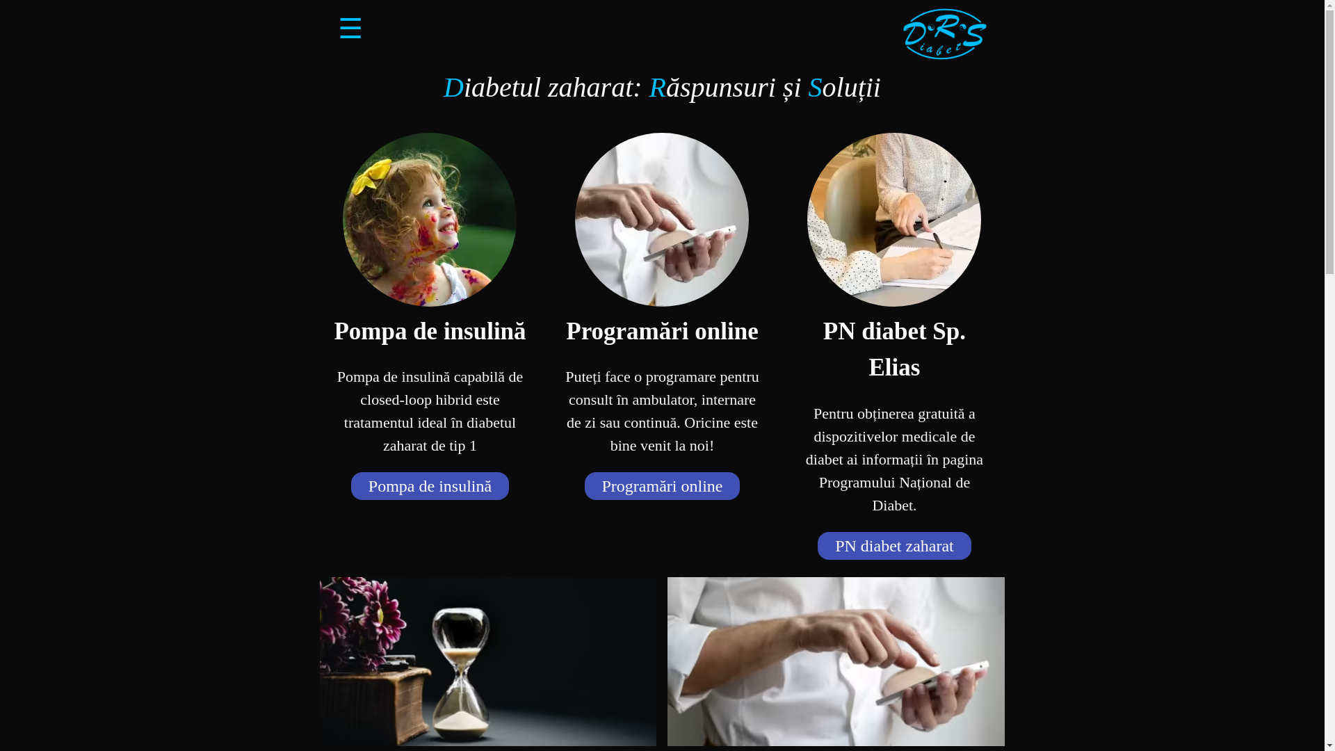 website screenshot of https://www.diabetzaharat.ro/