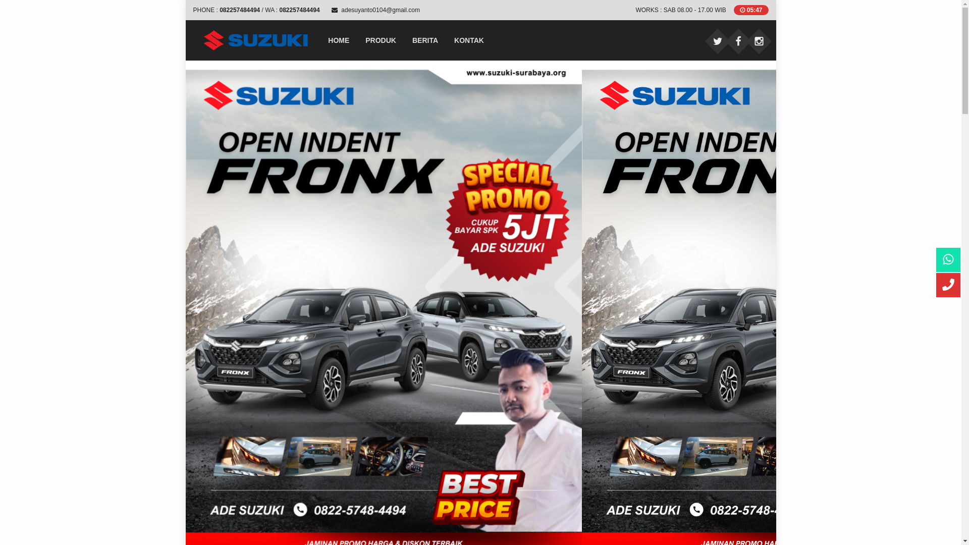 website screenshot of https://suzukibitsurabaya.web.id/