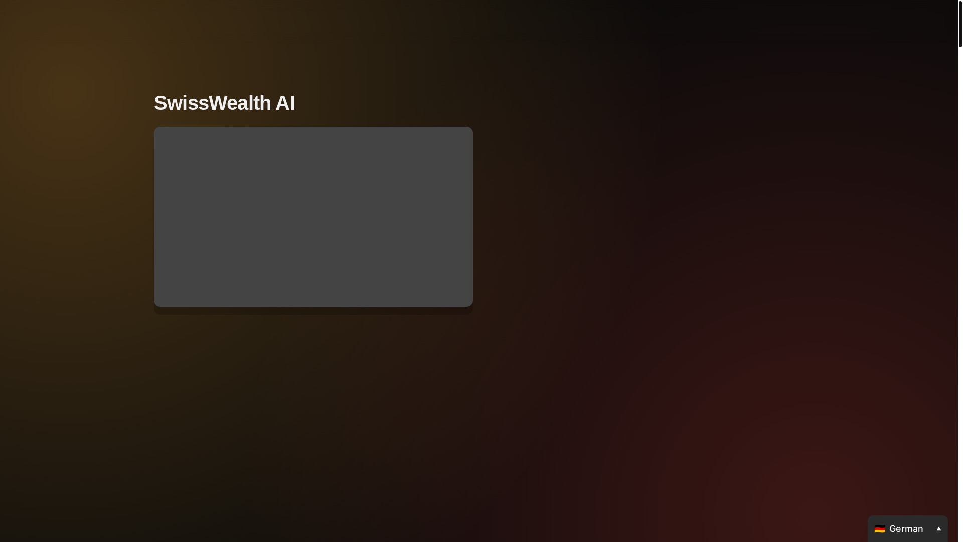 website screenshot of https://swisswealthai.net/