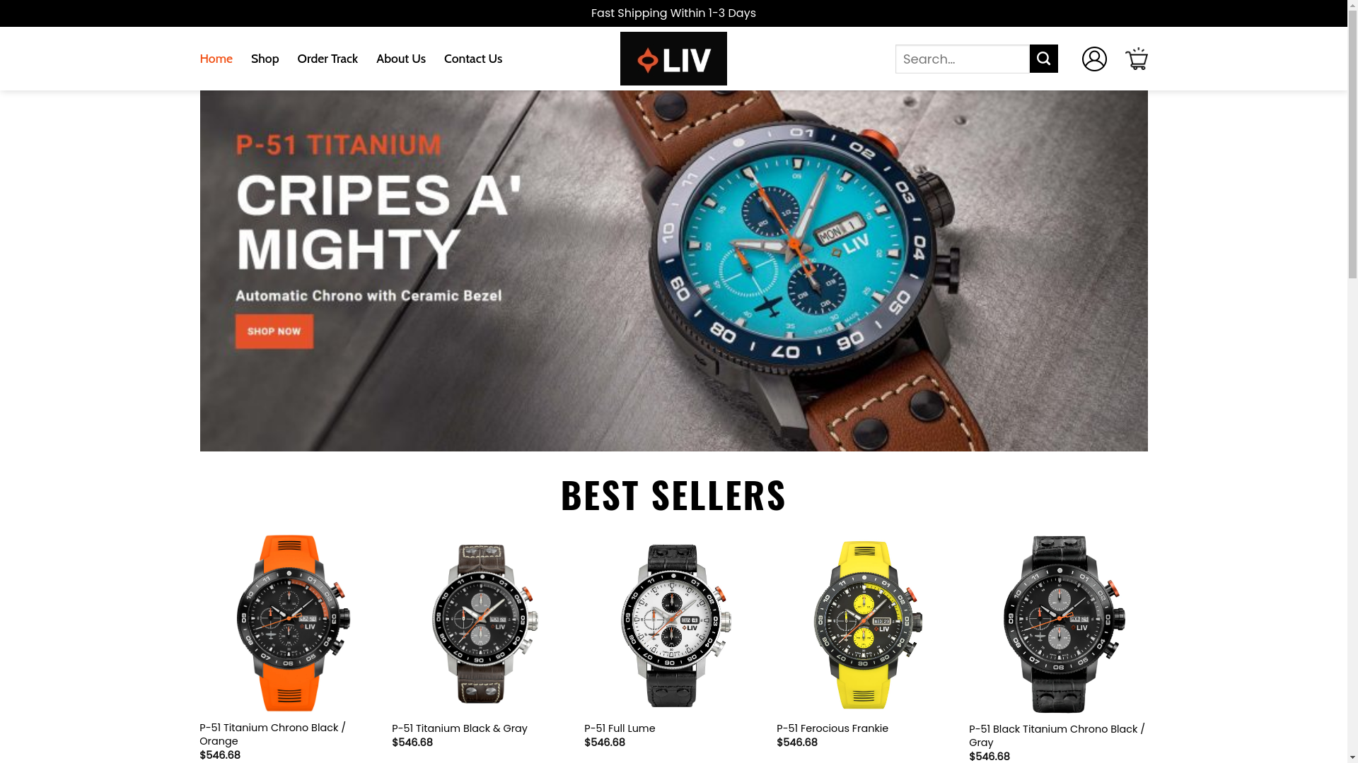 website screenshot of https://halolivwatches.shop/