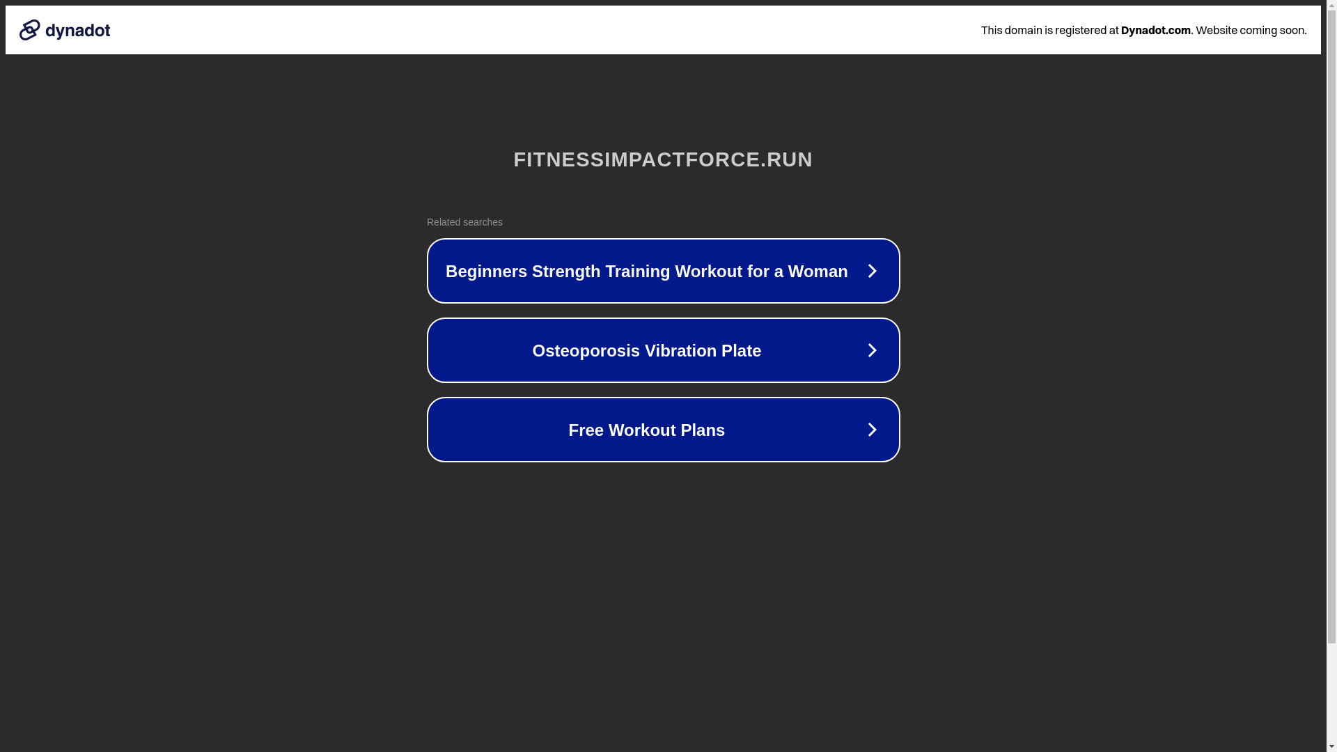 website screenshot of https://fitnessimpactforce.run/