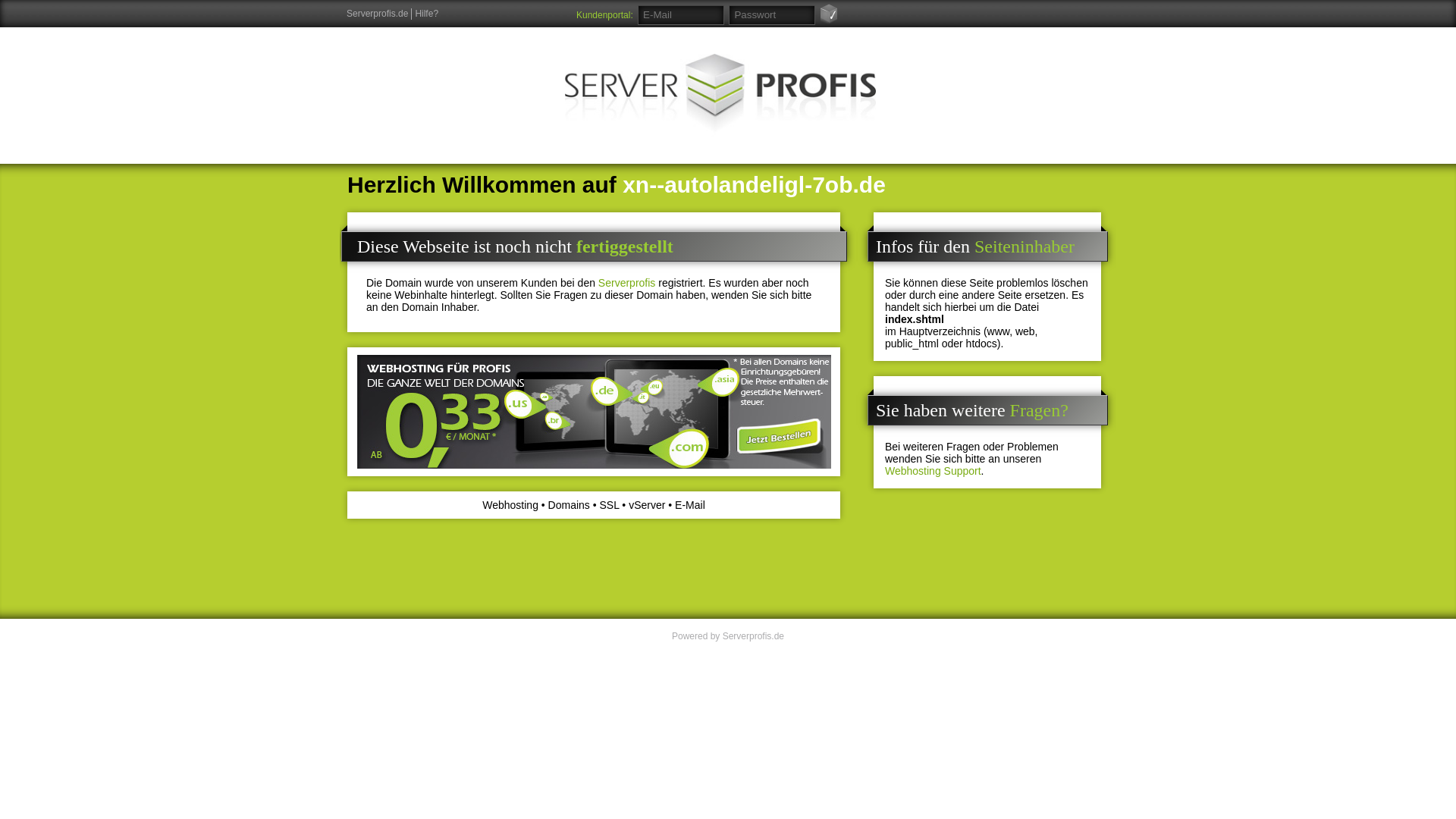 website screenshot of https://xn--autolandeligl-7ob.de/