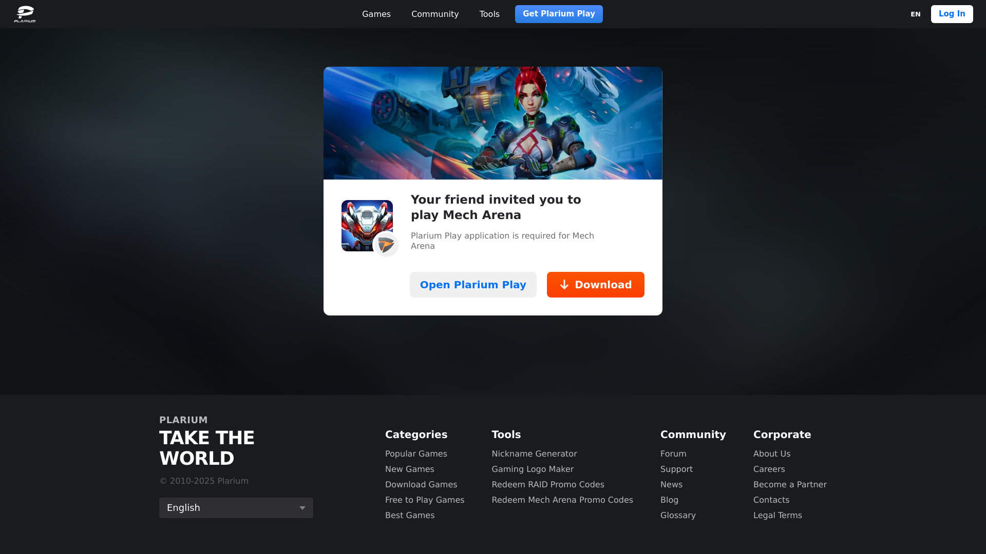 website screenshot of https://link.plrm.zone/sdlgo/j5g0o