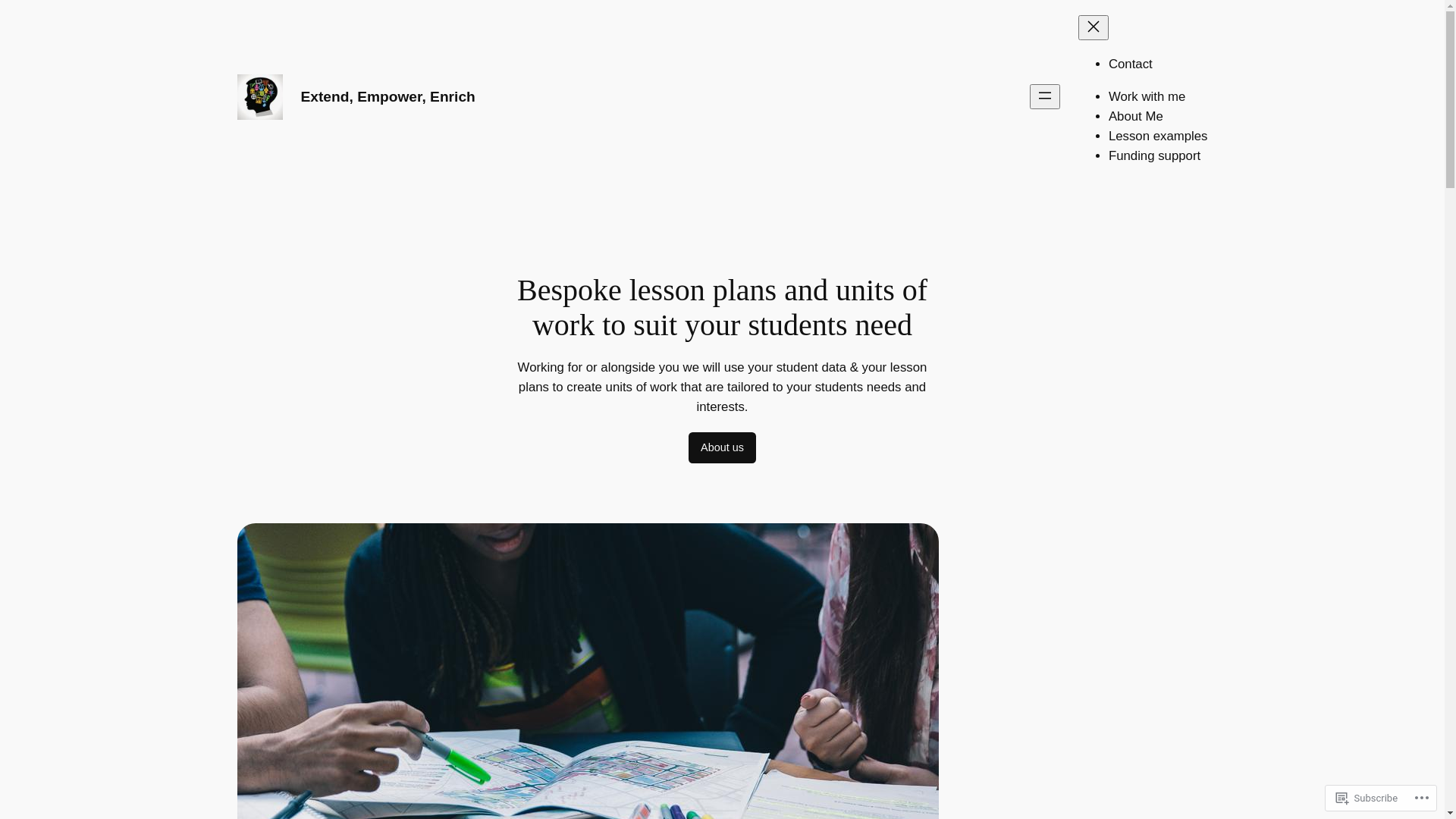 website screenshot of https://extendempowerenrich.com/