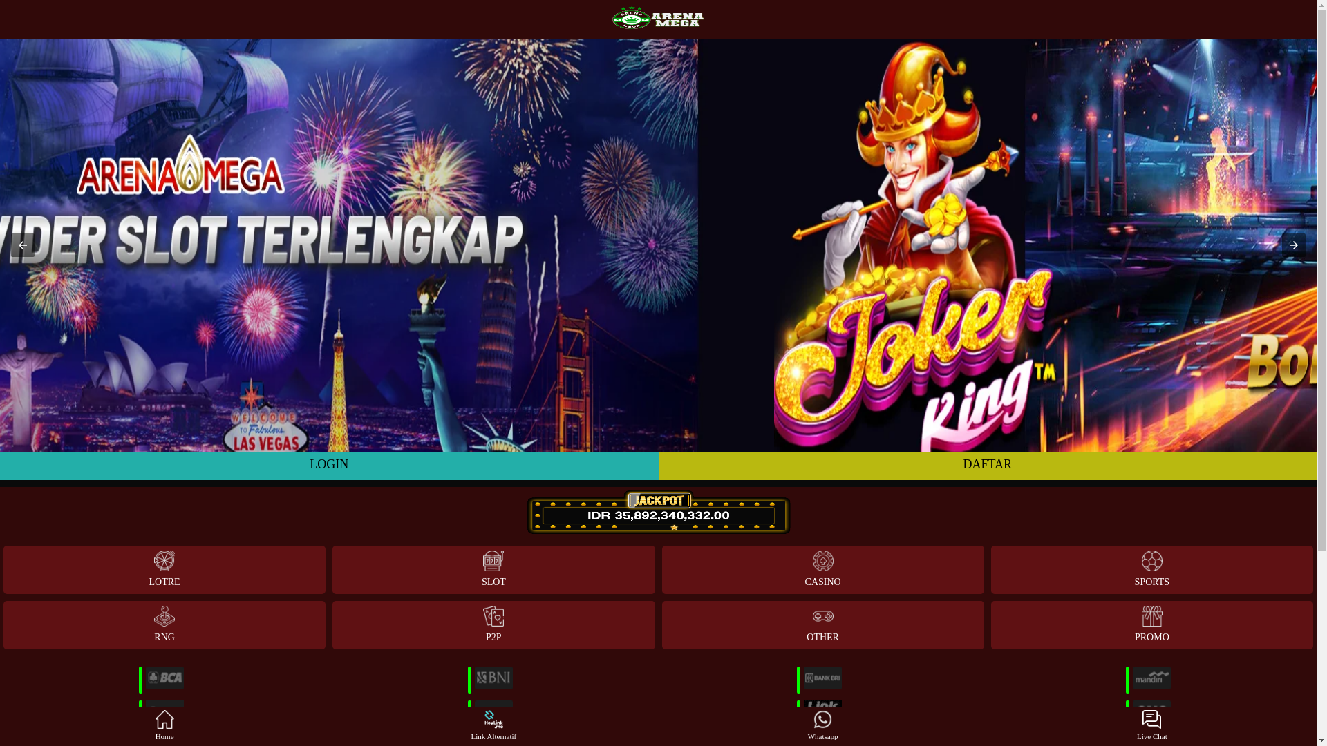 website screenshot of https://punyaarenamega.pages.dev/