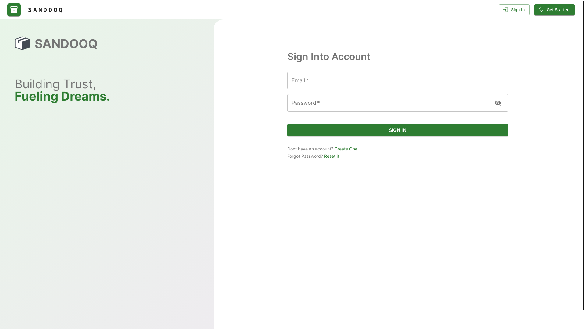 website screenshot of https://sando-oq.com/