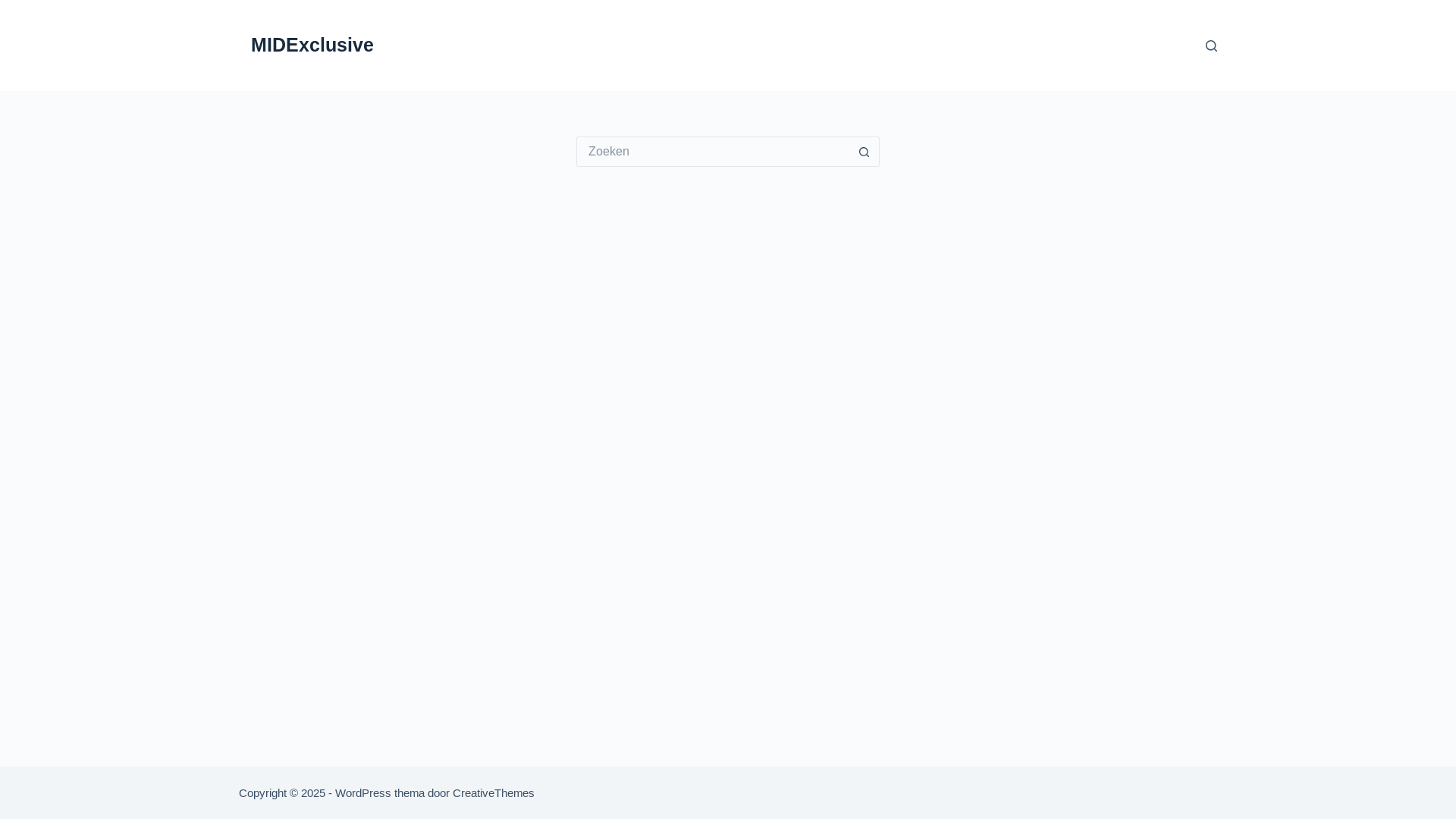 website screenshot of https://midexclusive.nl/