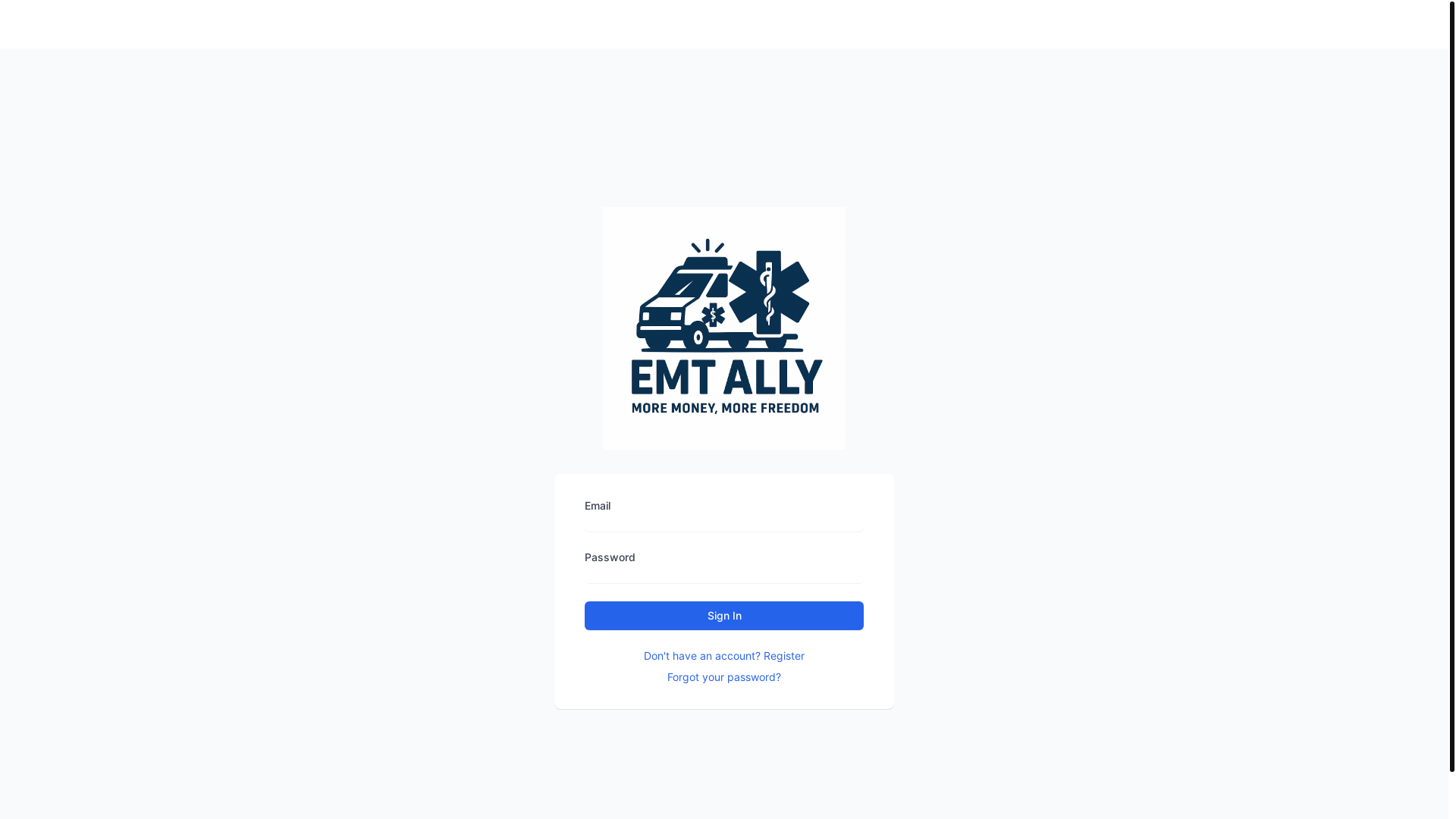 website screenshot of https://paramedicpal.com/
