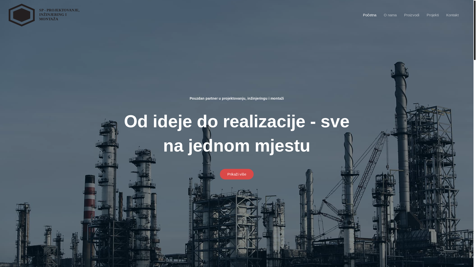 website screenshot of https://spmontazabrcko.com/