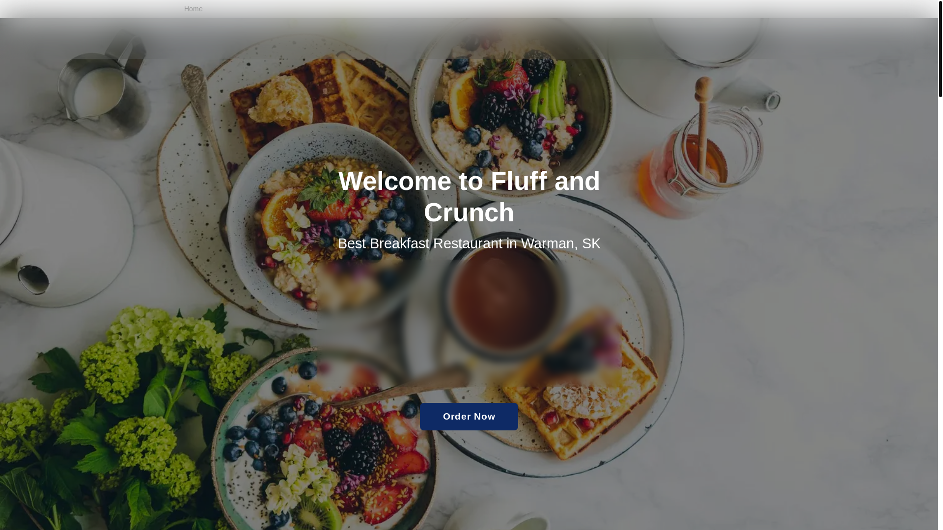 website screenshot of https://fluffandcrunch.ca/