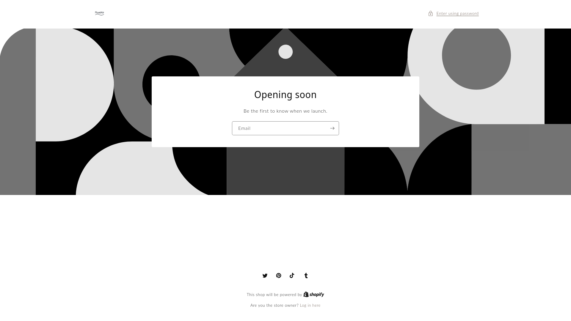 website screenshot of https://floatair.store/