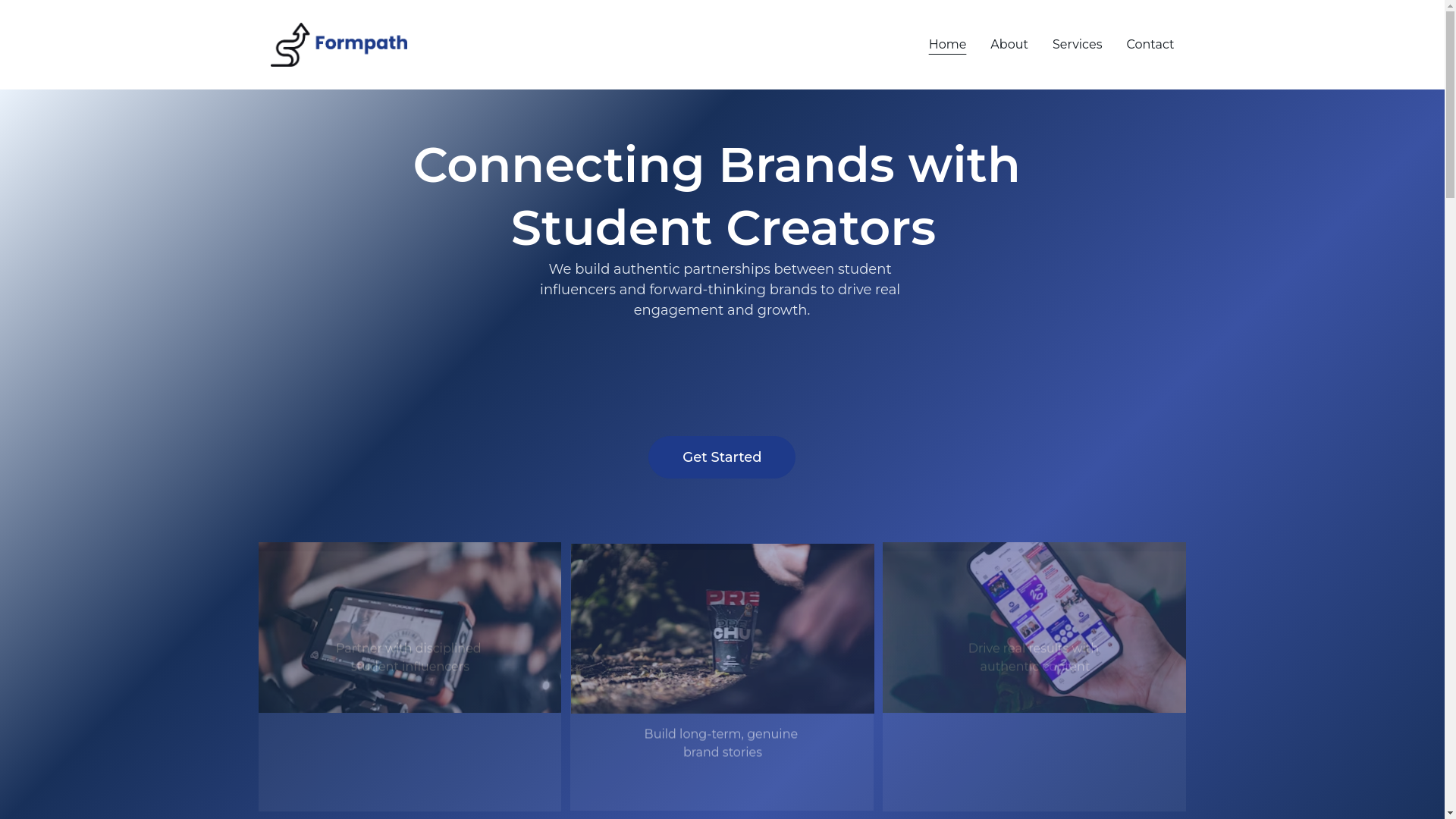 website screenshot of https://formpathagency.com/