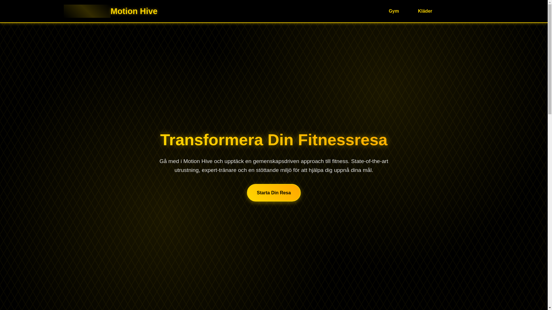 website screenshot of https://motionhive.se/