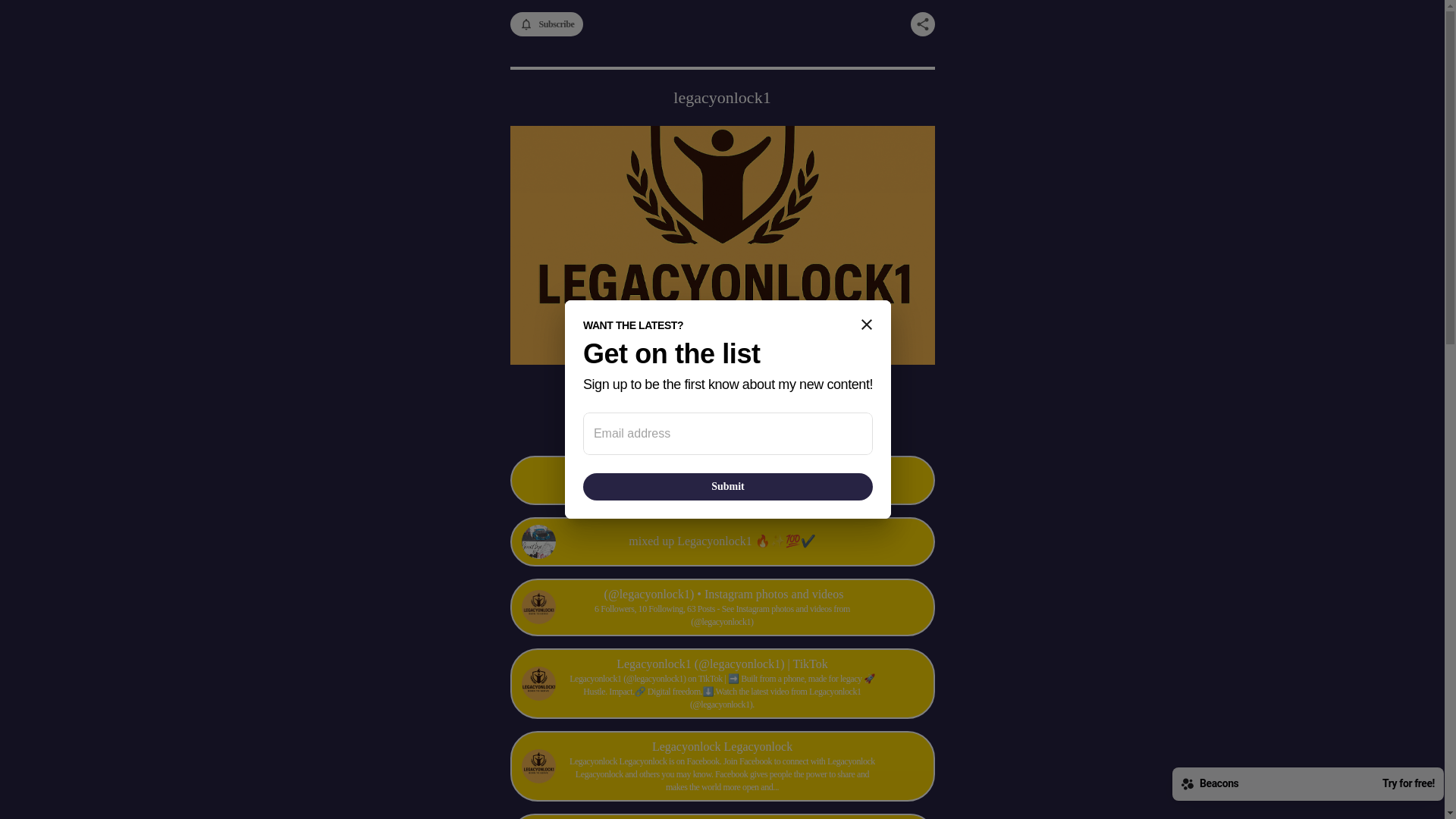 website screenshot of https://legacyonlock1.com/