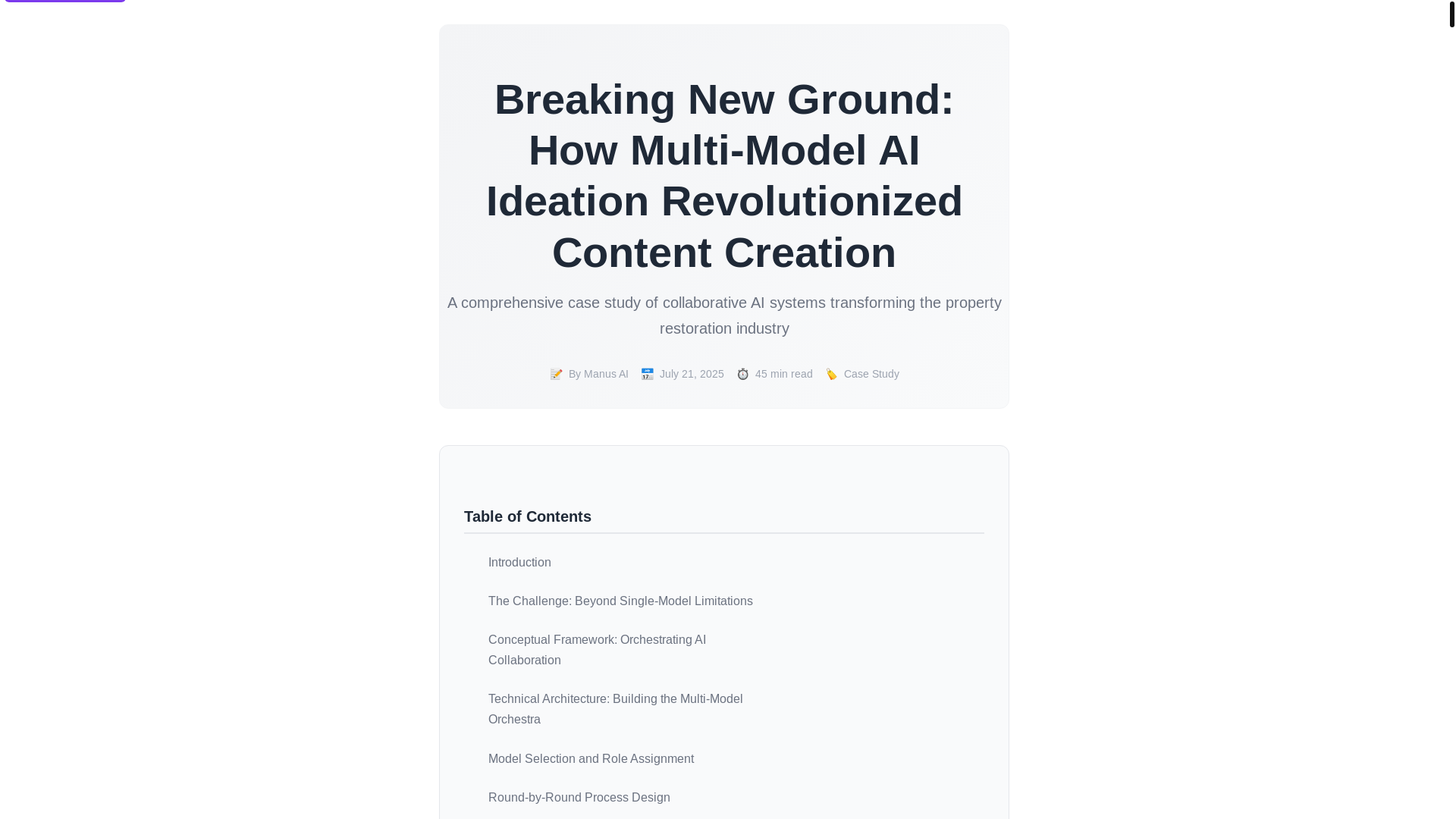 website screenshot of https://tygart-media-ai-ideation.pages.dev/