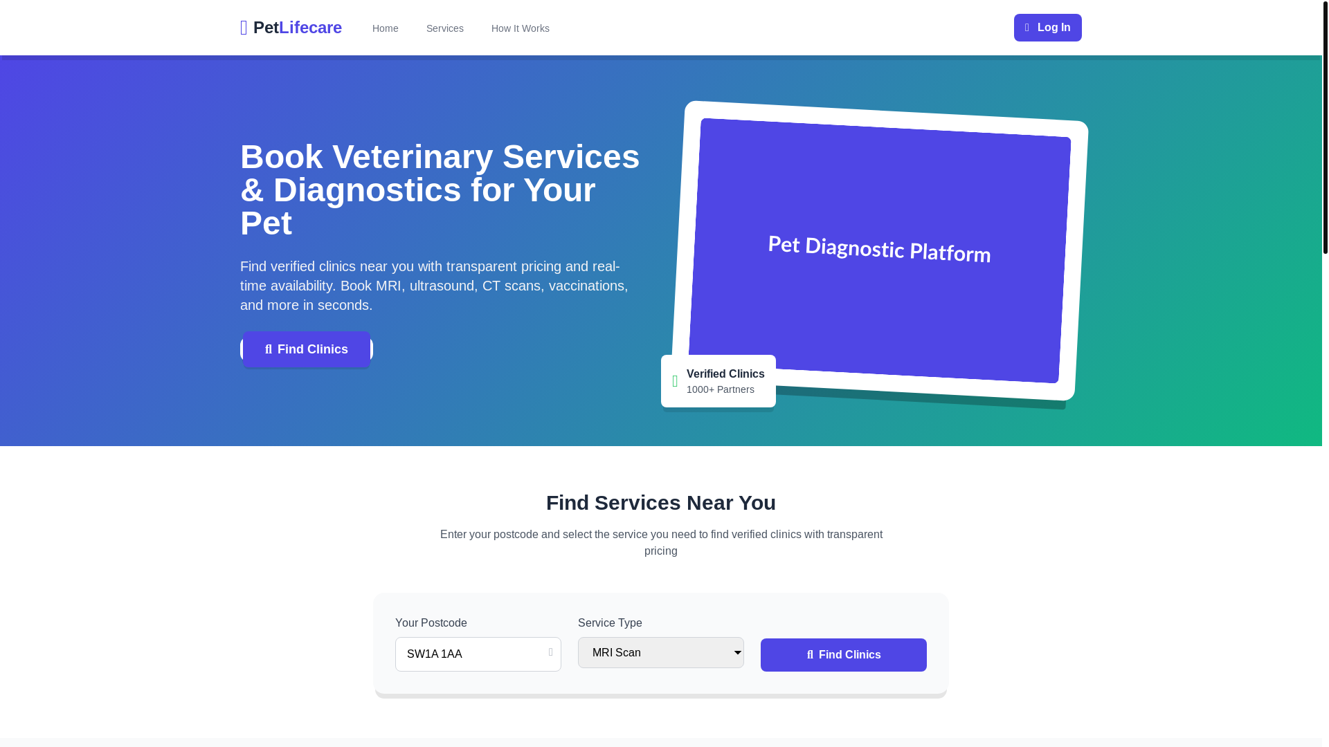 website screenshot of https://bookpetscan.com/