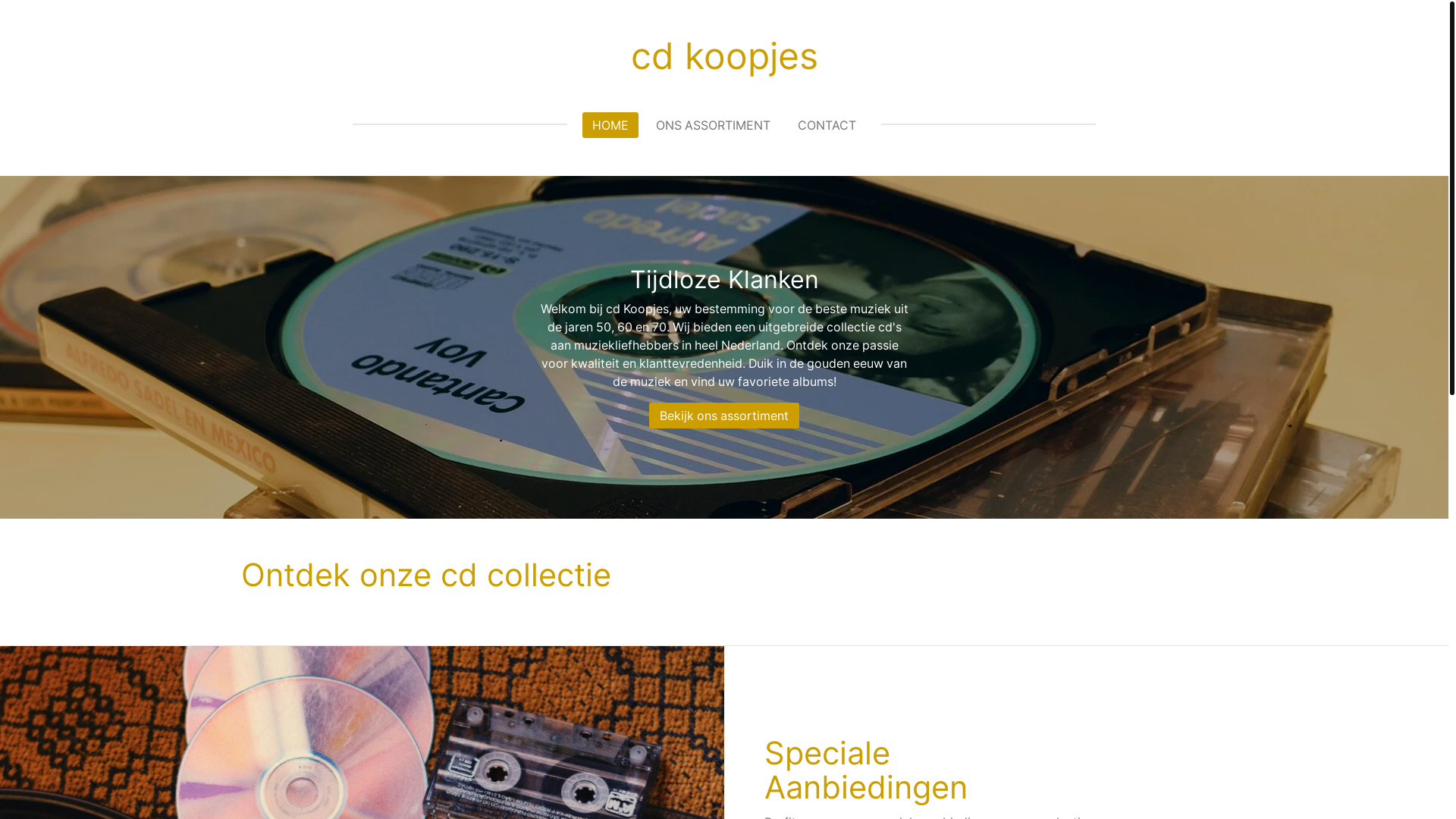 website screenshot of https://cdkoopjes.nl/