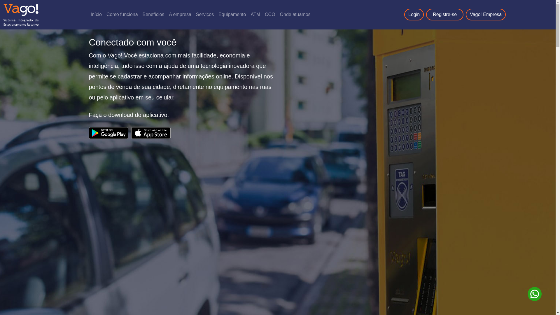 website screenshot of https://www.vagoonline.com.br/