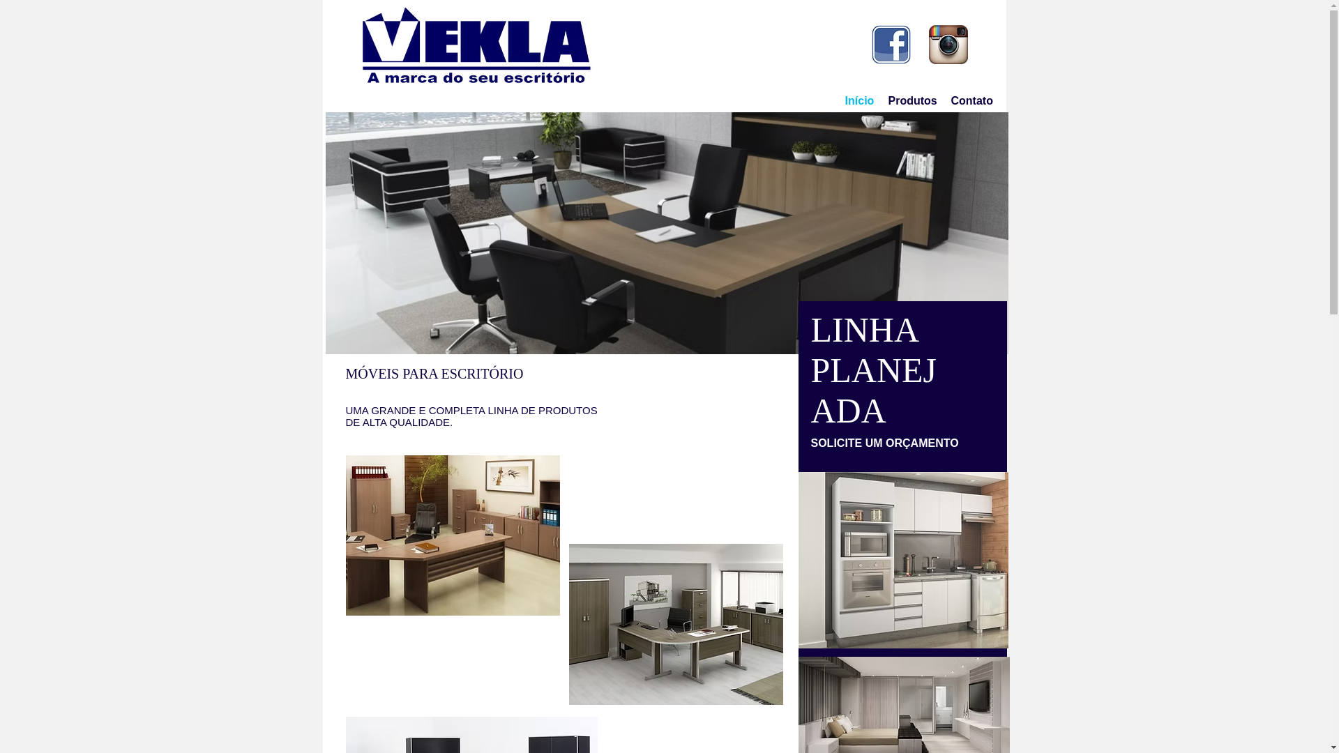 website screenshot of https://veklamoveis.com/