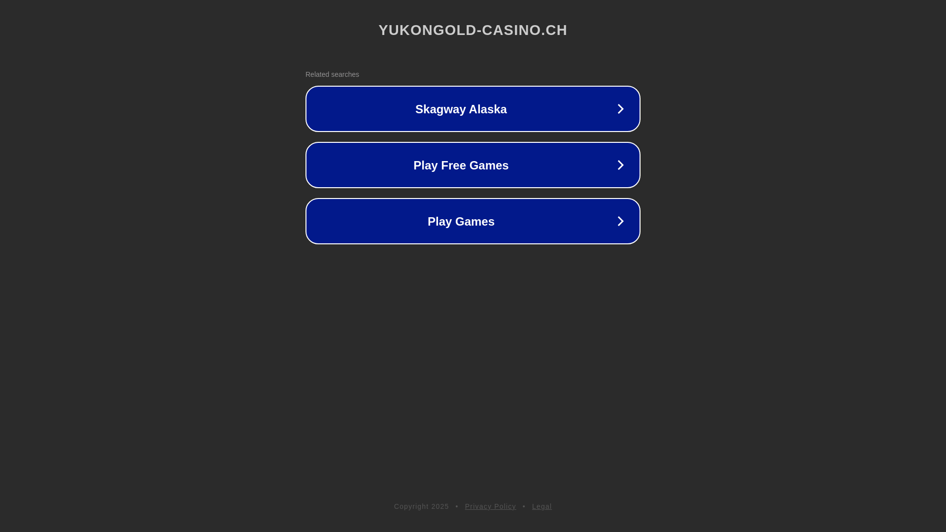 website screenshot of https://yukongold-casino.ch/