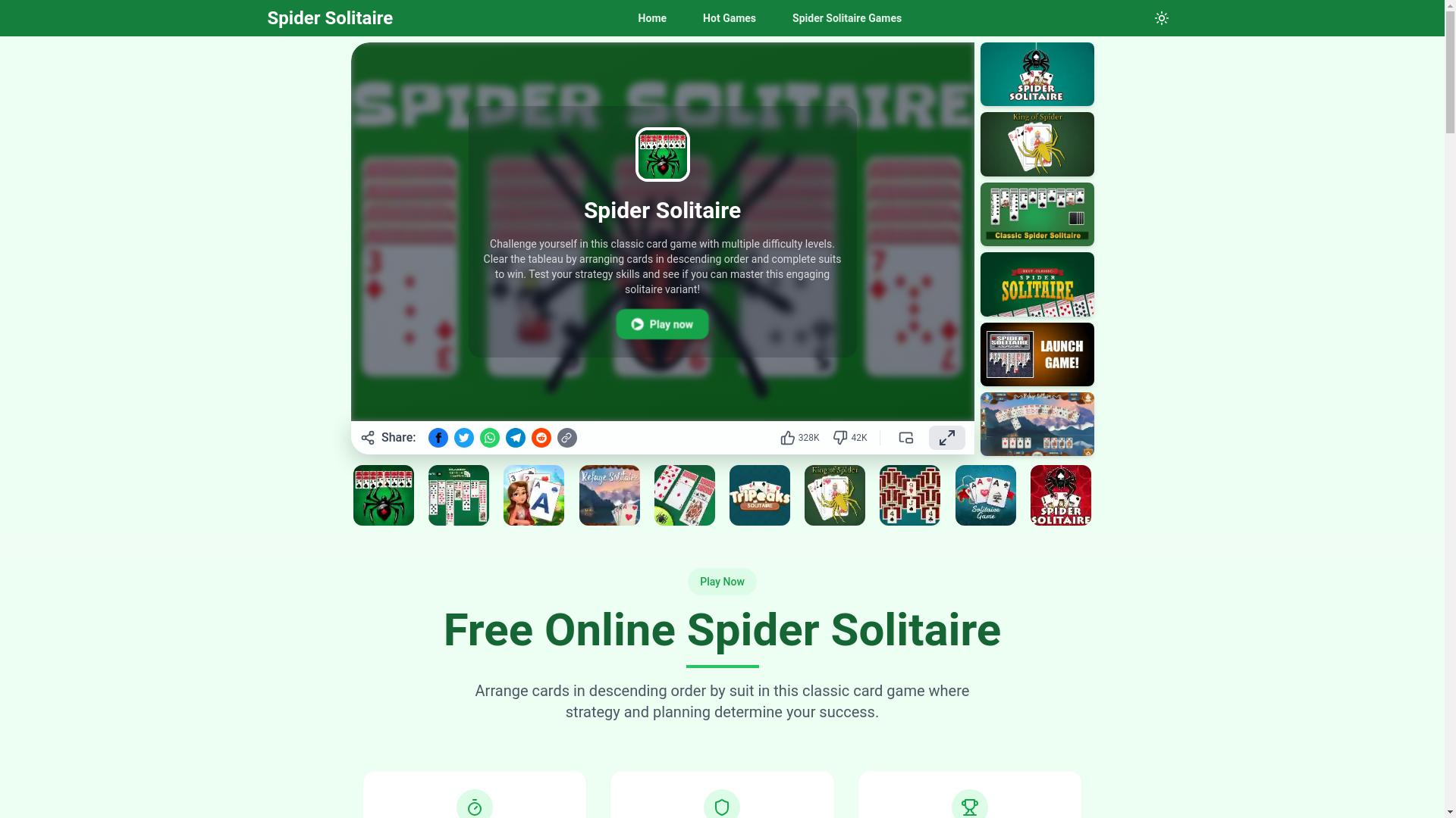 website screenshot of https://spider-solitaire-free-com.pages.dev/