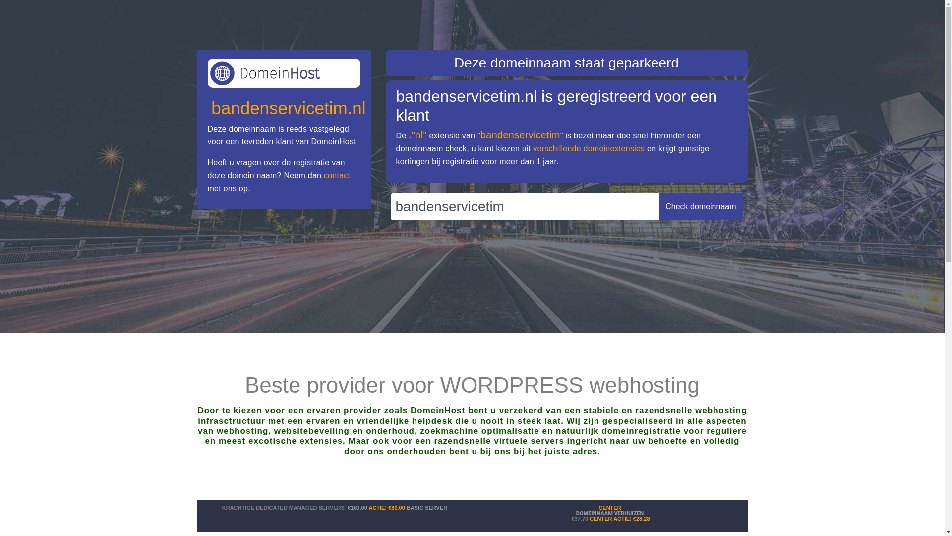 website screenshot of https://bandenservicetim.nl/