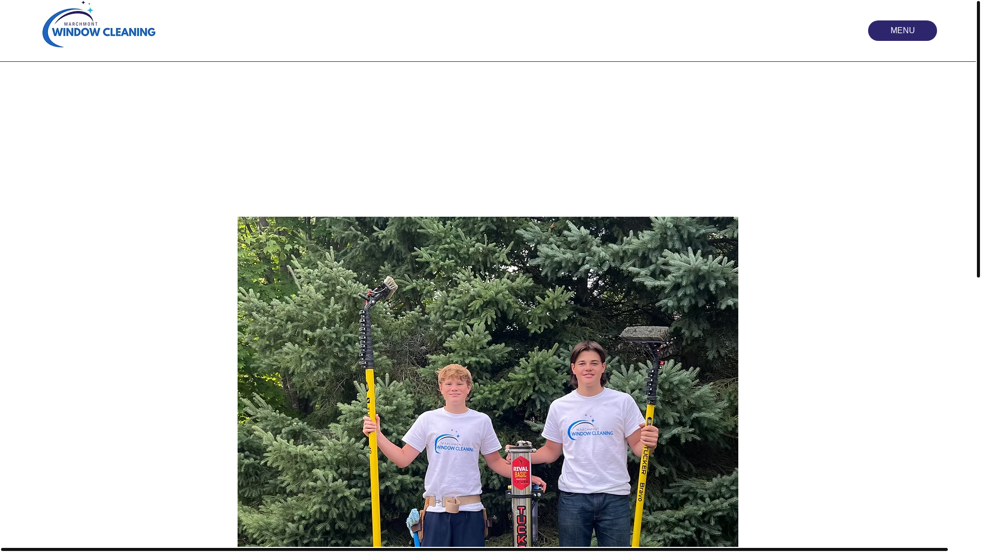 website screenshot of https://marchmontwindowcleaning.ca/