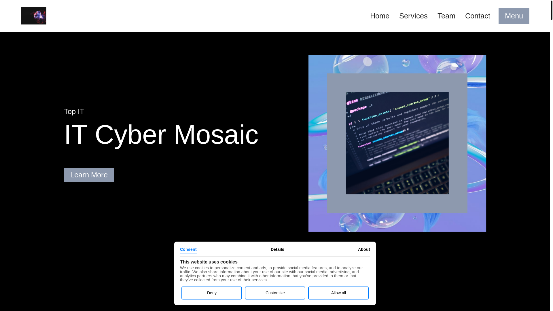 website screenshot of https://itcybermosaic.pages.dev/