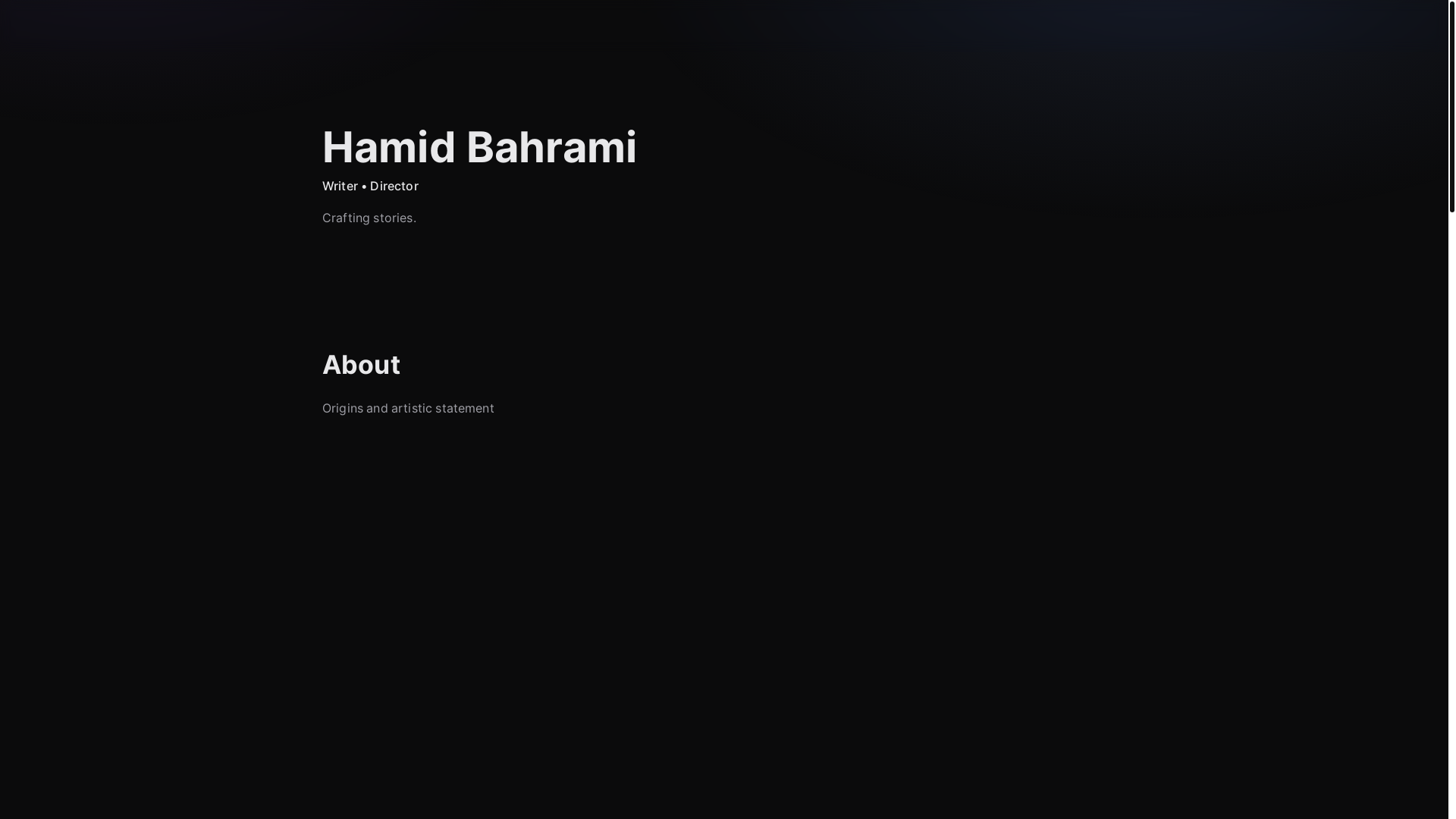 website screenshot of https://bahramihamid.pages.dev/