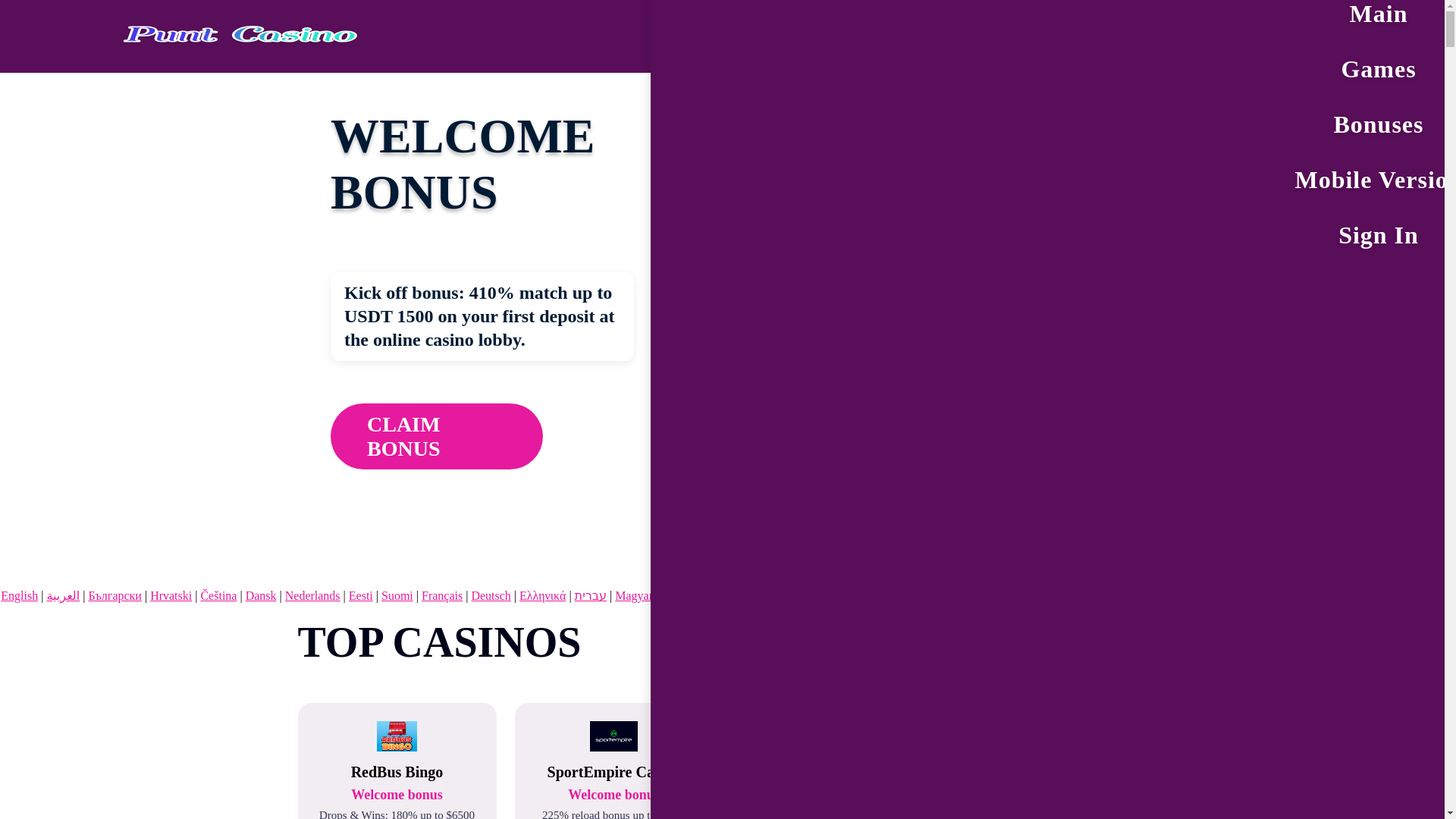 website screenshot of https://punt4.bond/