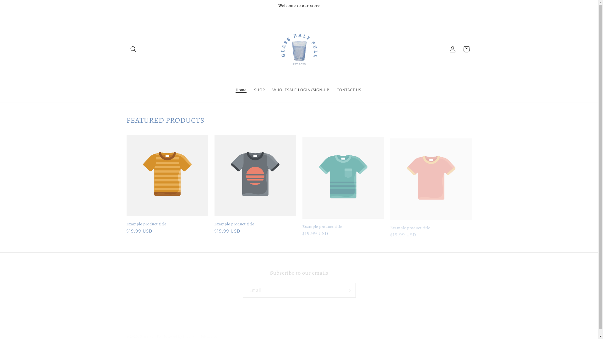 website screenshot of https://theglasshalffullofficial.com/