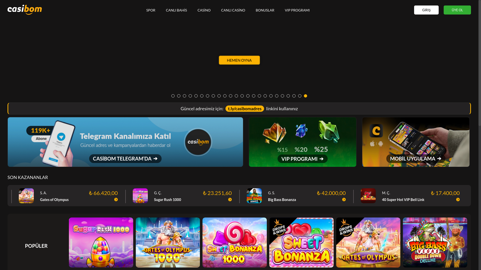 website screenshot of https://casibom1938.com/